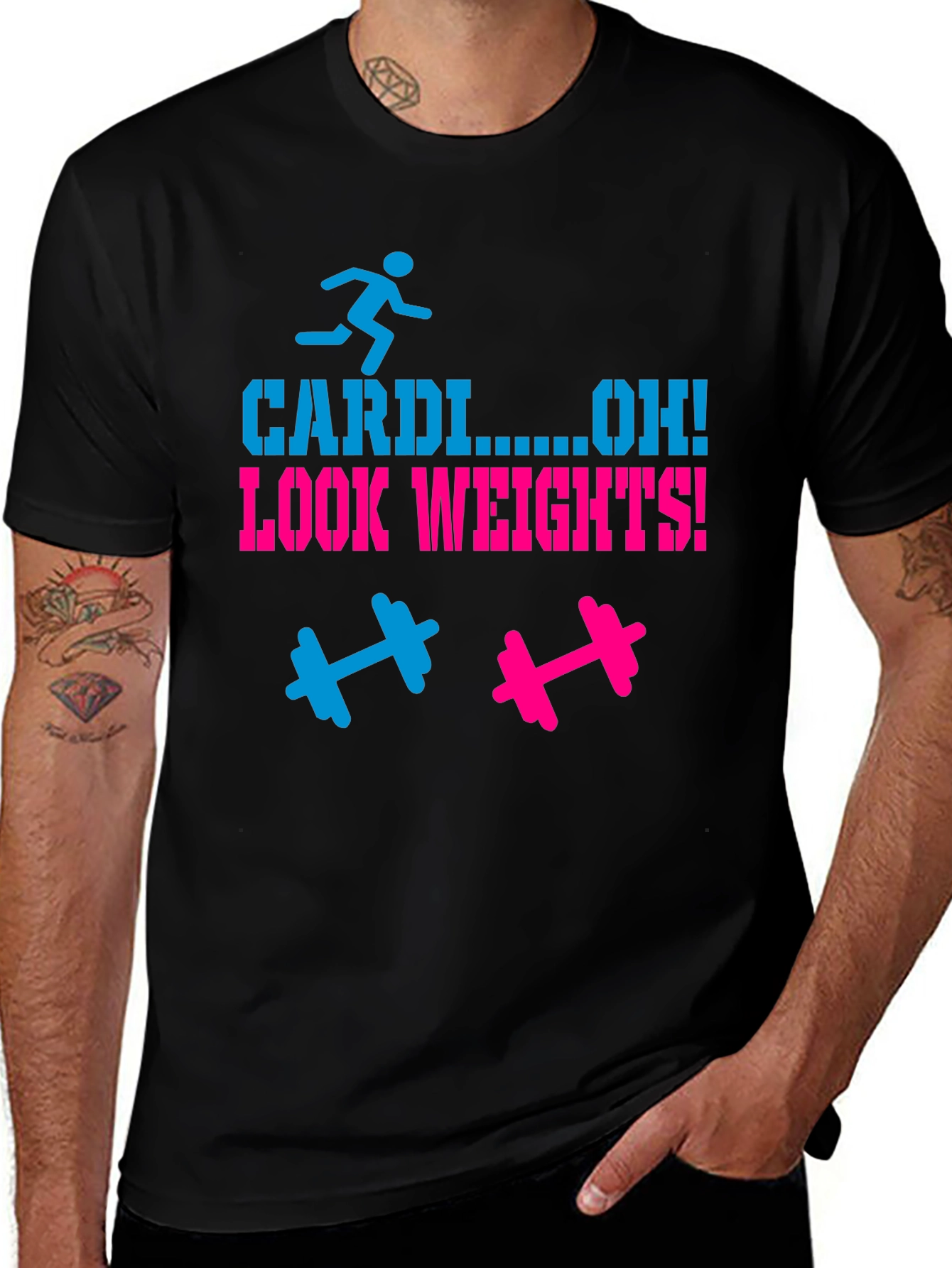 Cardio? Oh! Look Weights! Graphic Tee