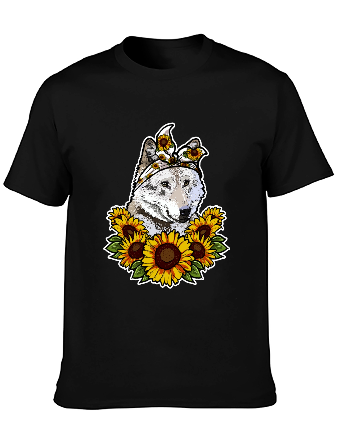 Wolf Sunflower T-Shirt