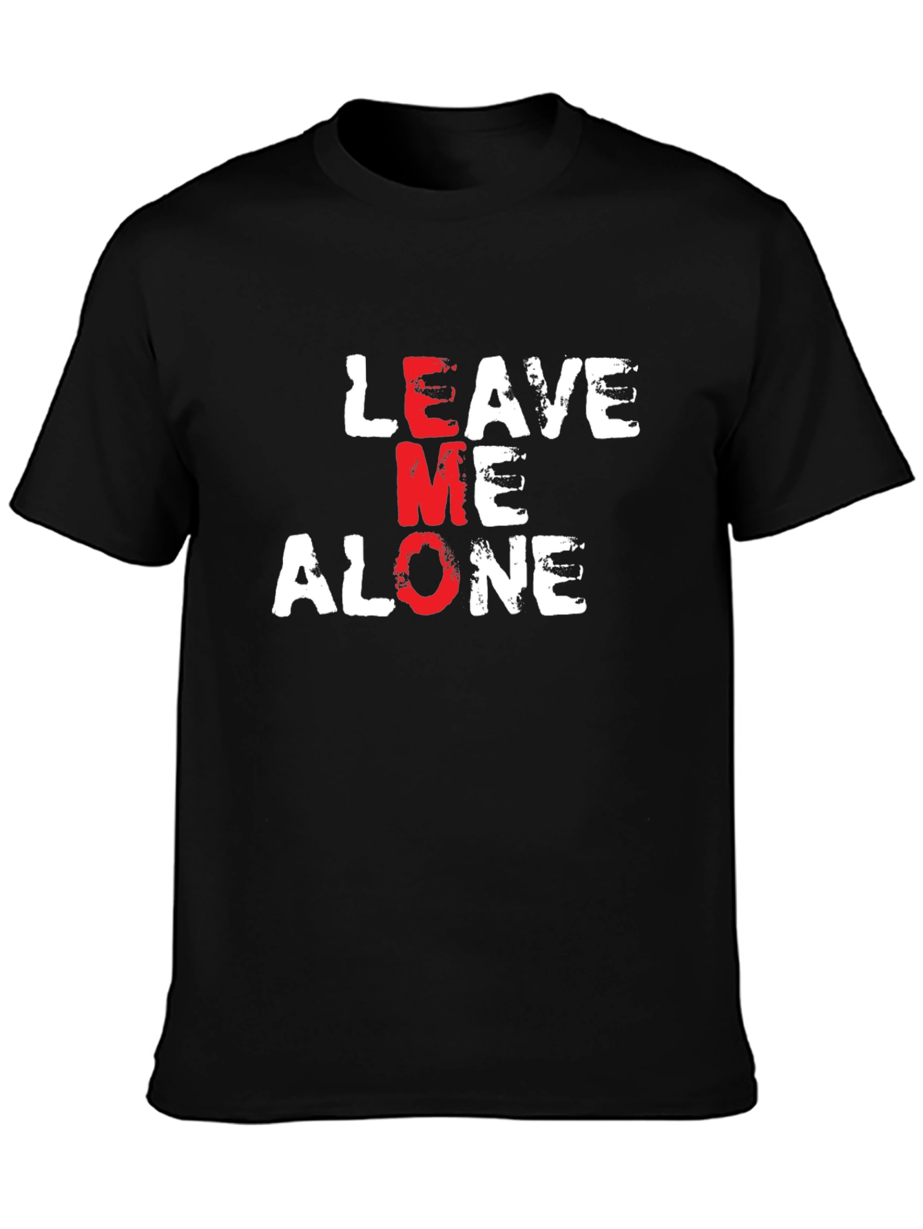 Leave Me Alone Graphic T-Shirt Black