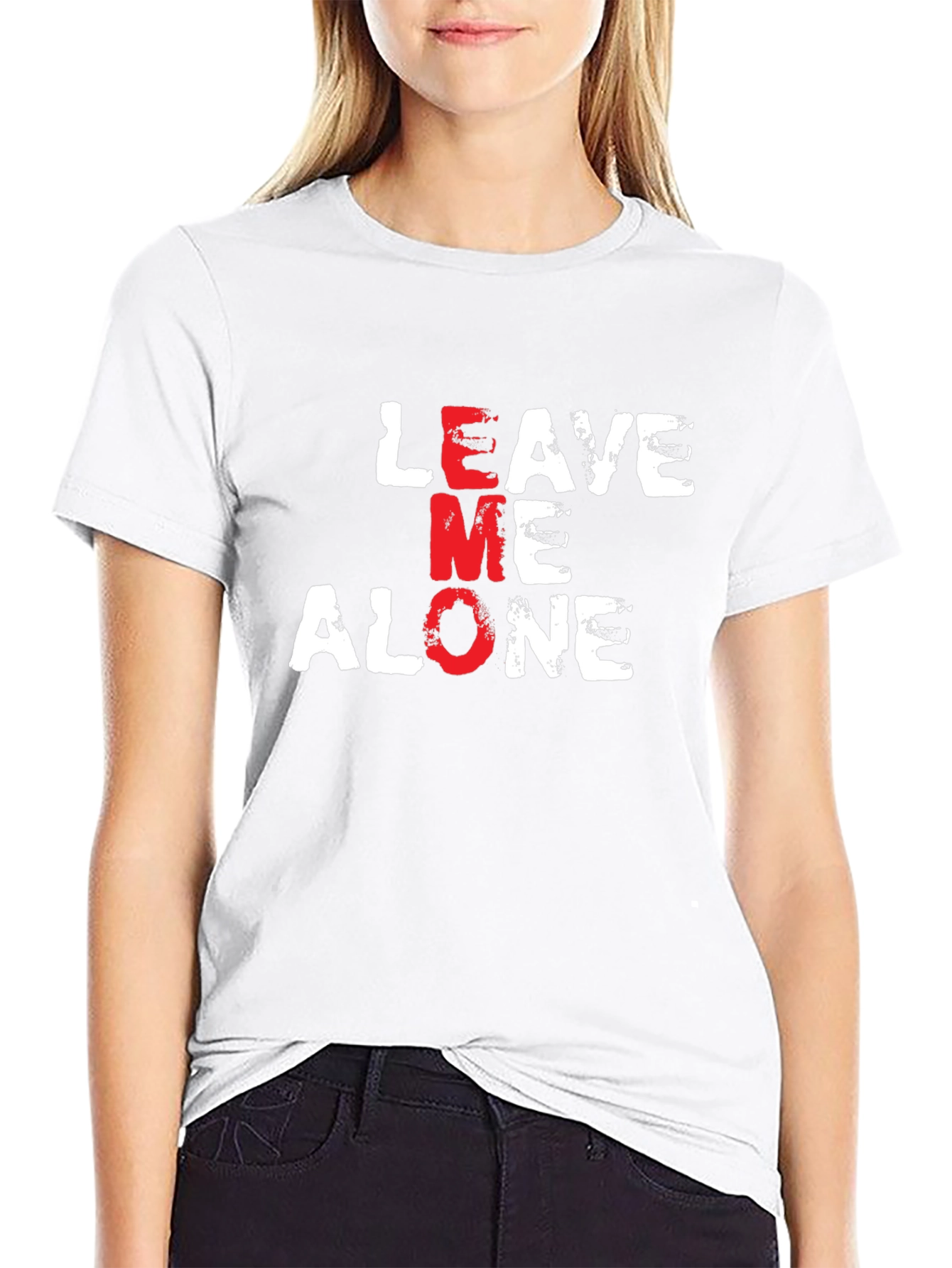 Leave Me Alone Graphic T-Shirt Black