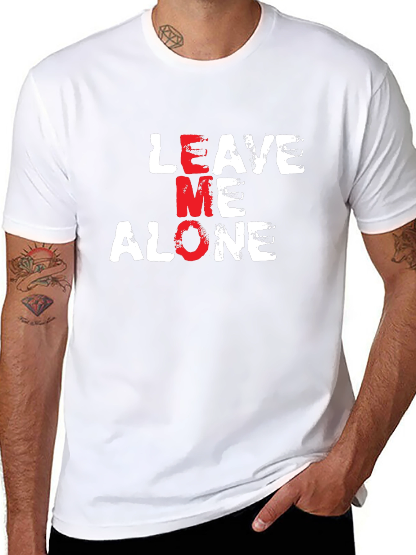 Leave Me Alone Graphic T-Shirt Black