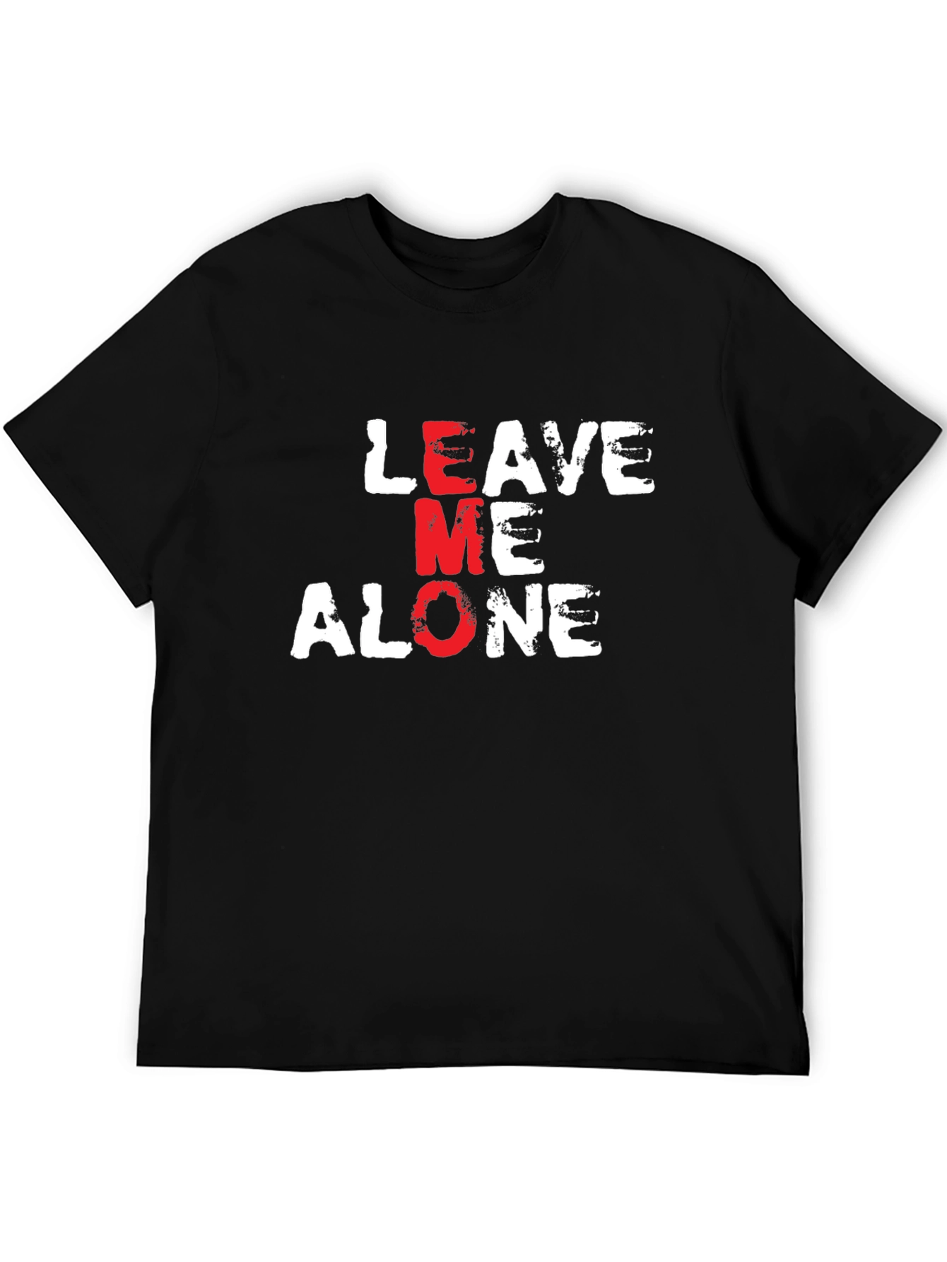 Leave Me Alone Graphic T-Shirt Black