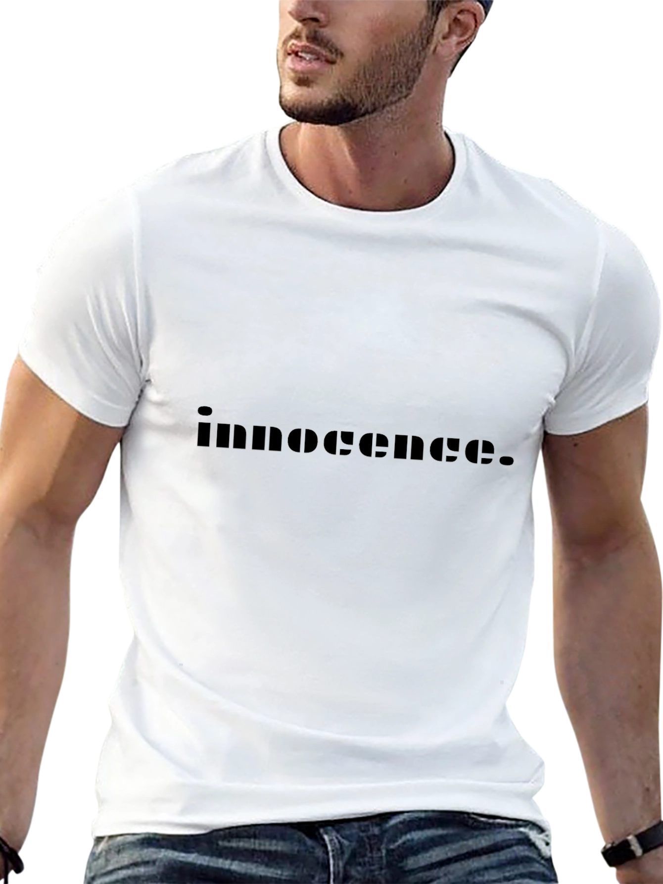 Innocence Graphic Black T-Shirt