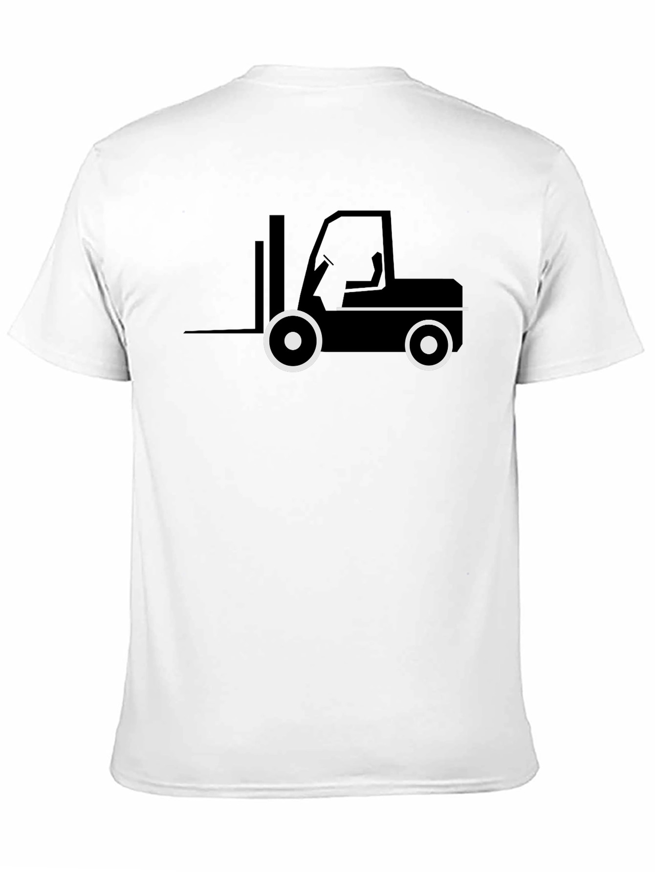 Forklift Graphic Tee - Black Cotton T-Shirt