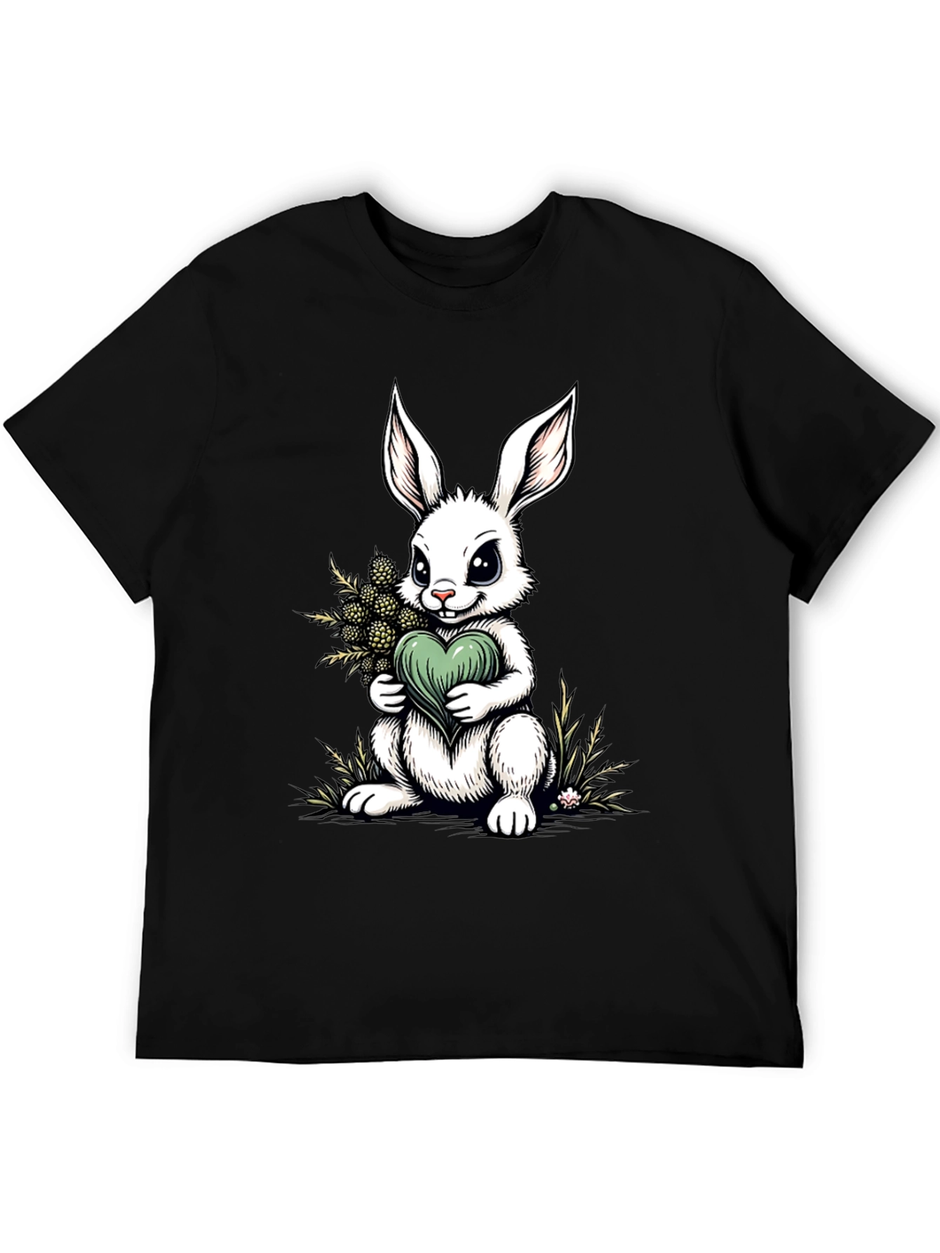 Bunny Heart Graphic Tee - Cute Rabbit Shirt