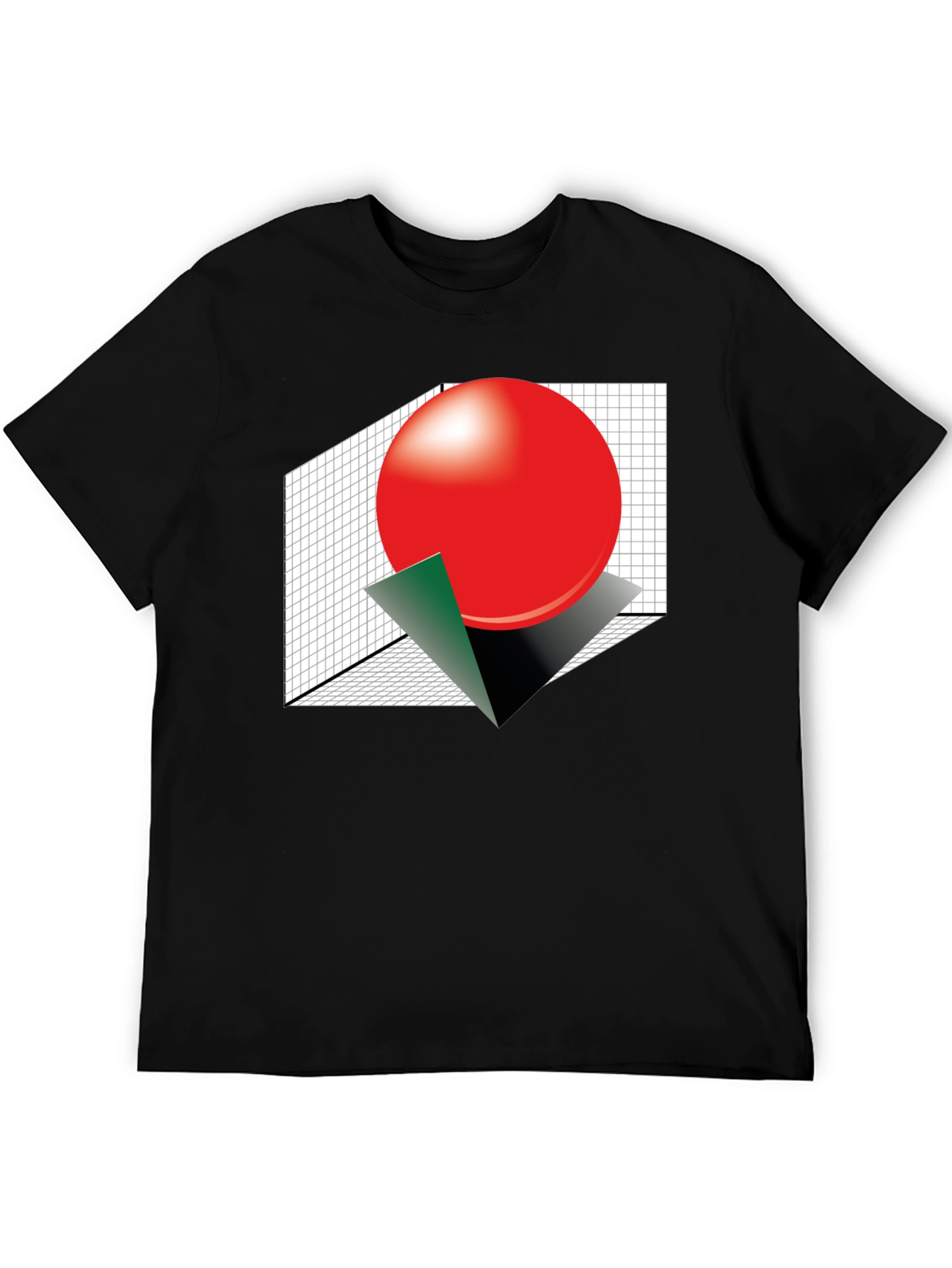 Abstract Sphere Graphic Tee - Modern Geometric Design