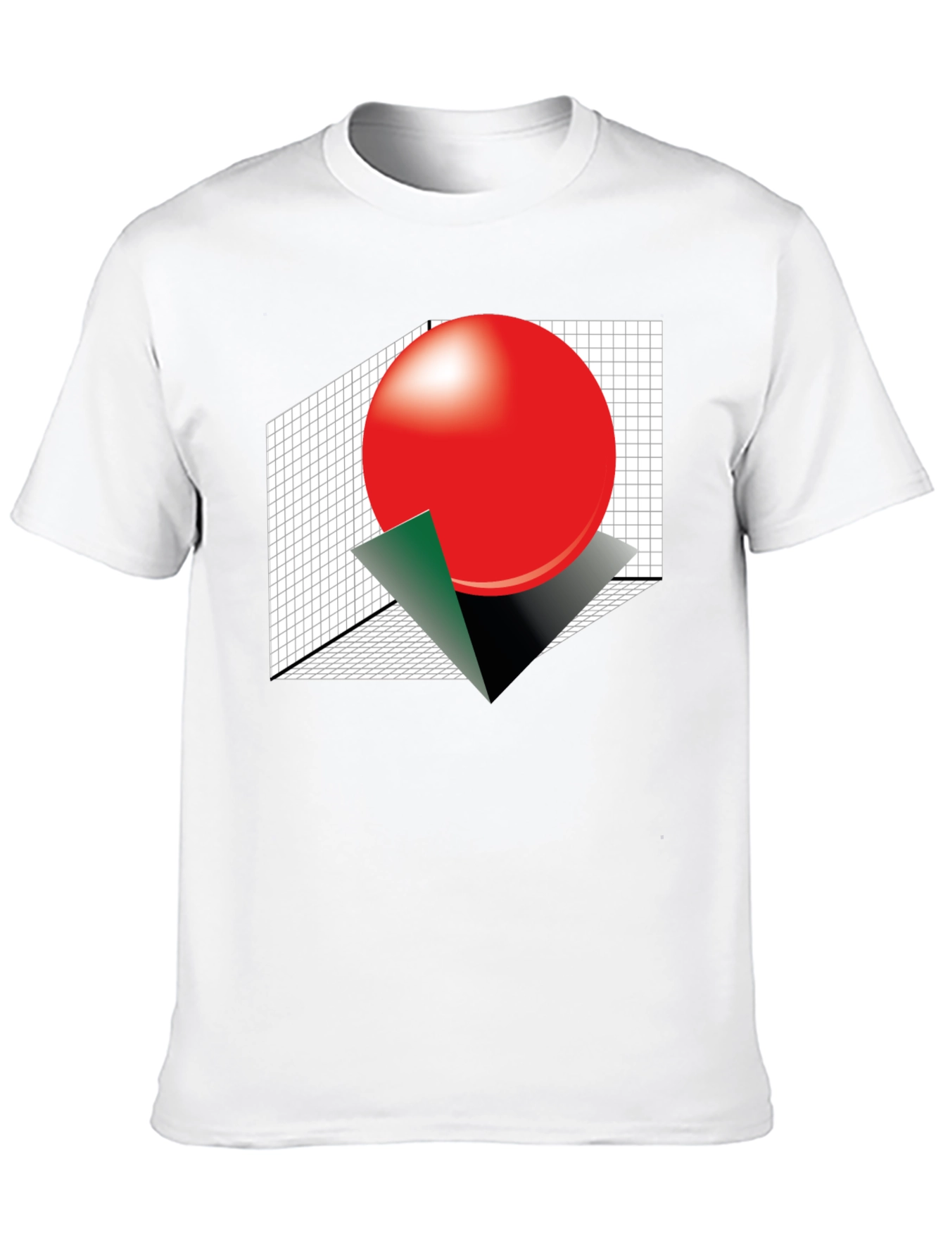 Abstract Sphere Graphic Tee - Modern Geometric Design