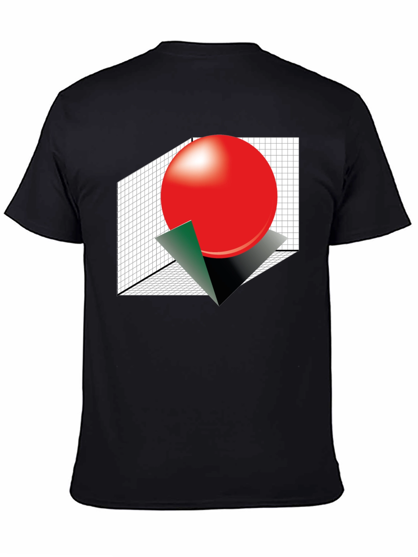 Abstract Sphere Graphic Tee - Modern Geometric Design