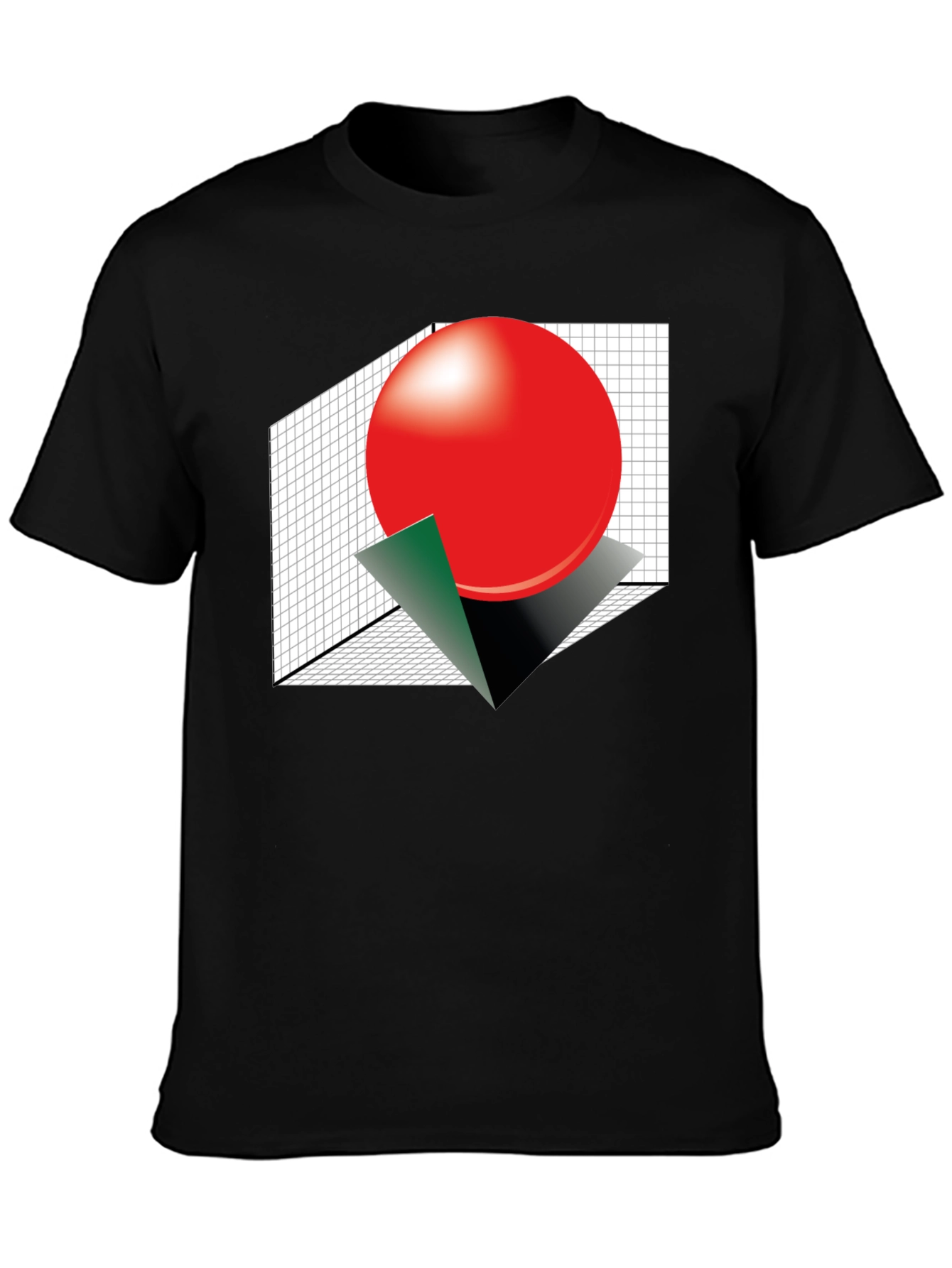 Abstract Sphere Graphic Tee - Modern Geometric Design