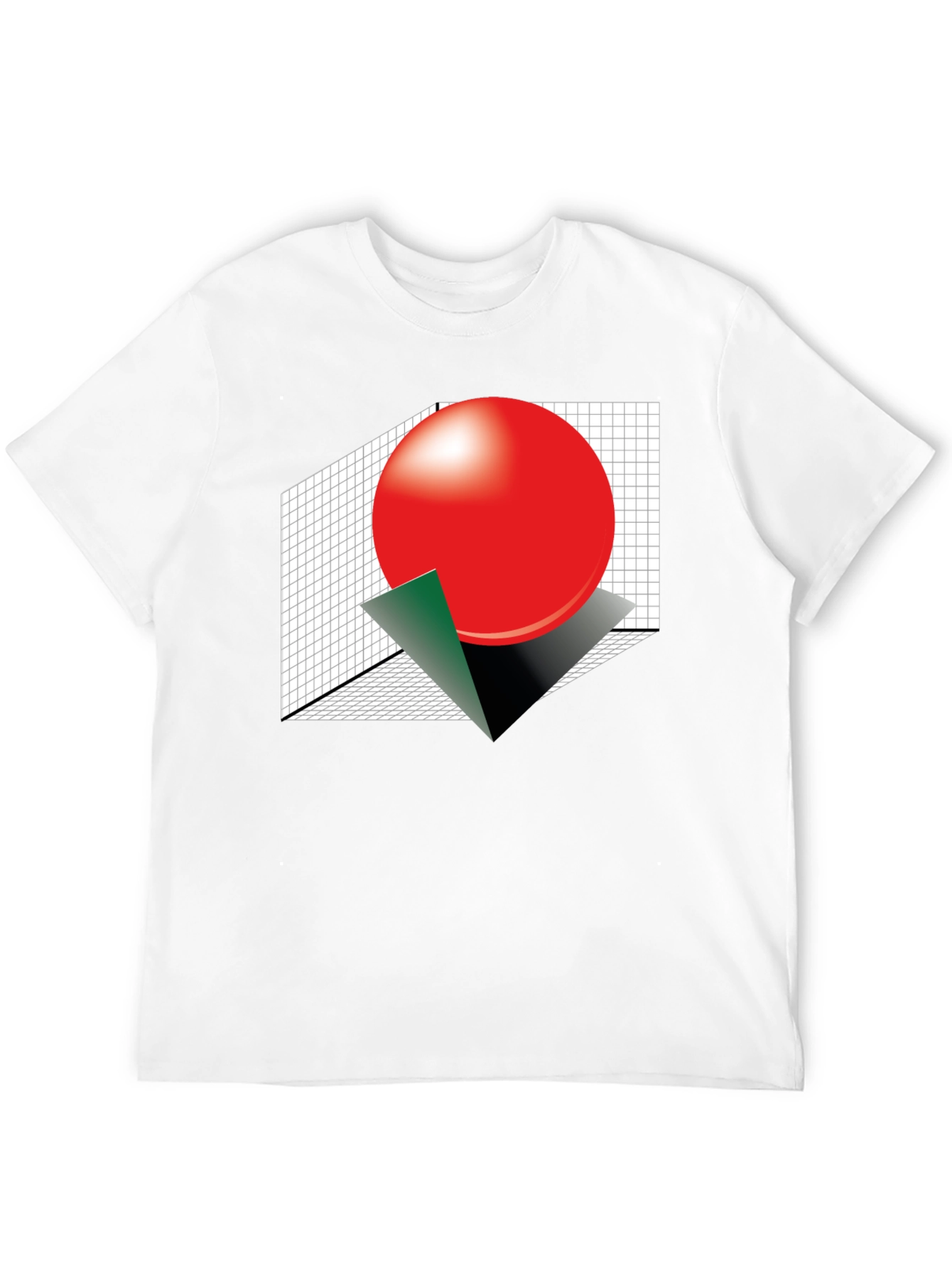 Abstract Sphere Graphic Tee - Modern Geometric Design