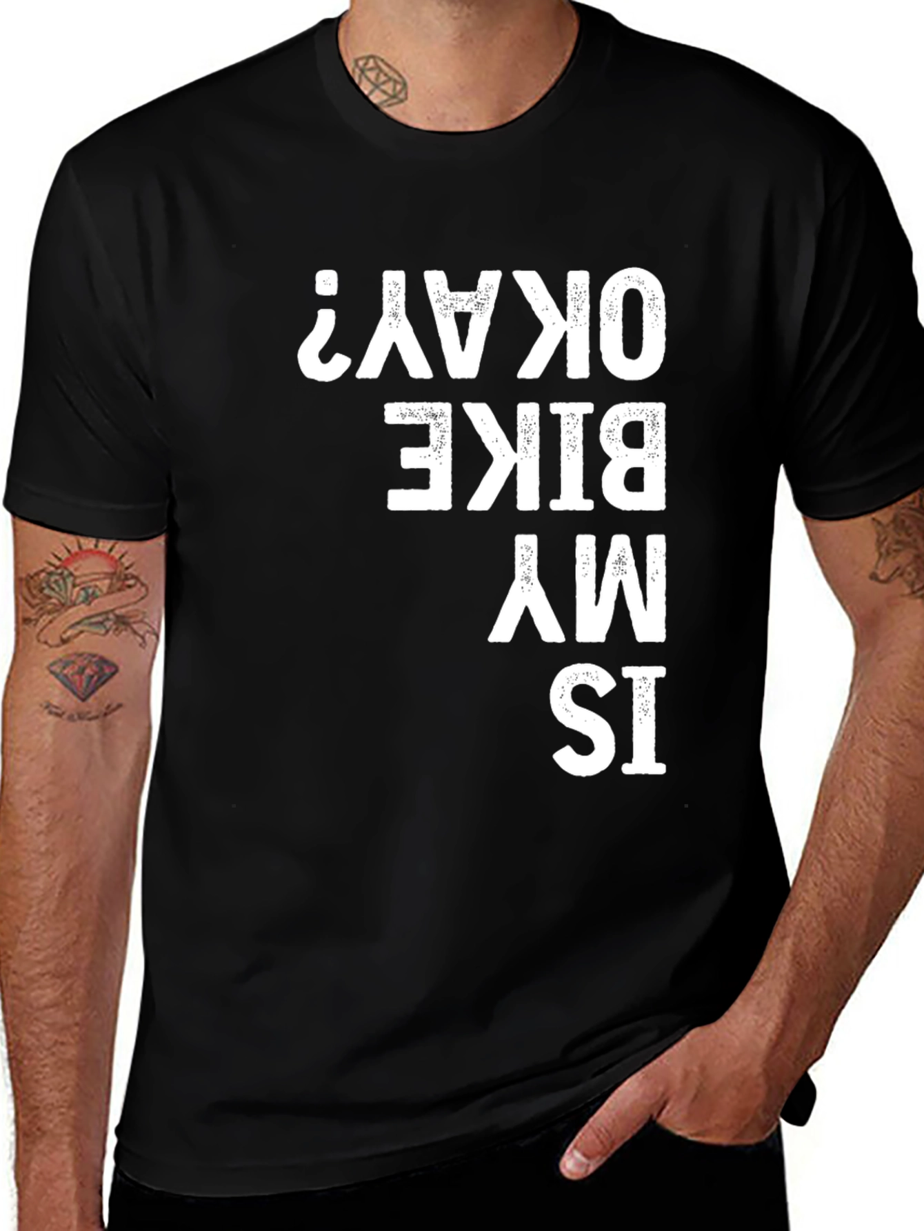 Is My Bike Okay? T-Shirt - Funny Biker Tee