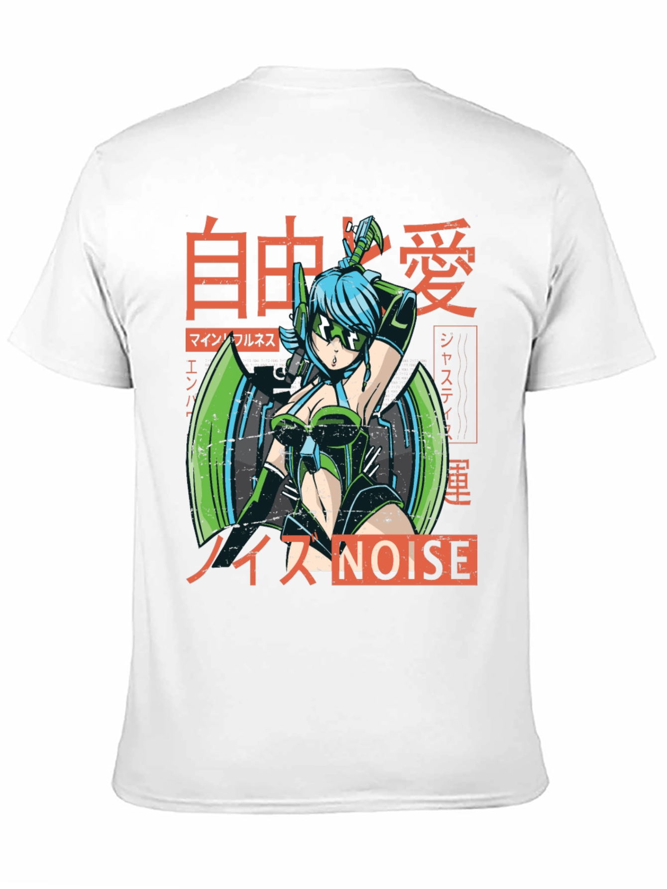 Anime Cyberpunk Style Graphic Tee