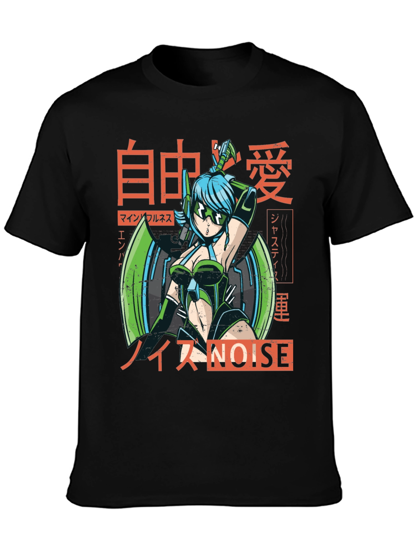 Anime Cyberpunk Style Graphic Tee
