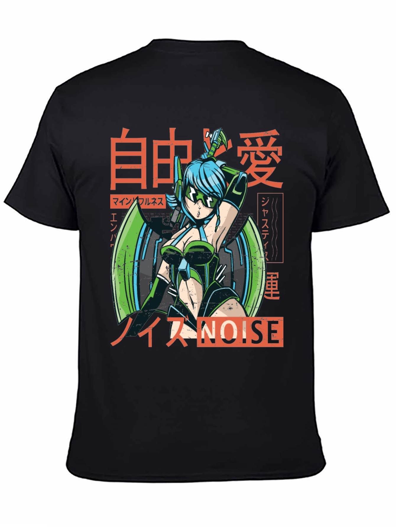 Anime Cyberpunk Style Graphic Tee