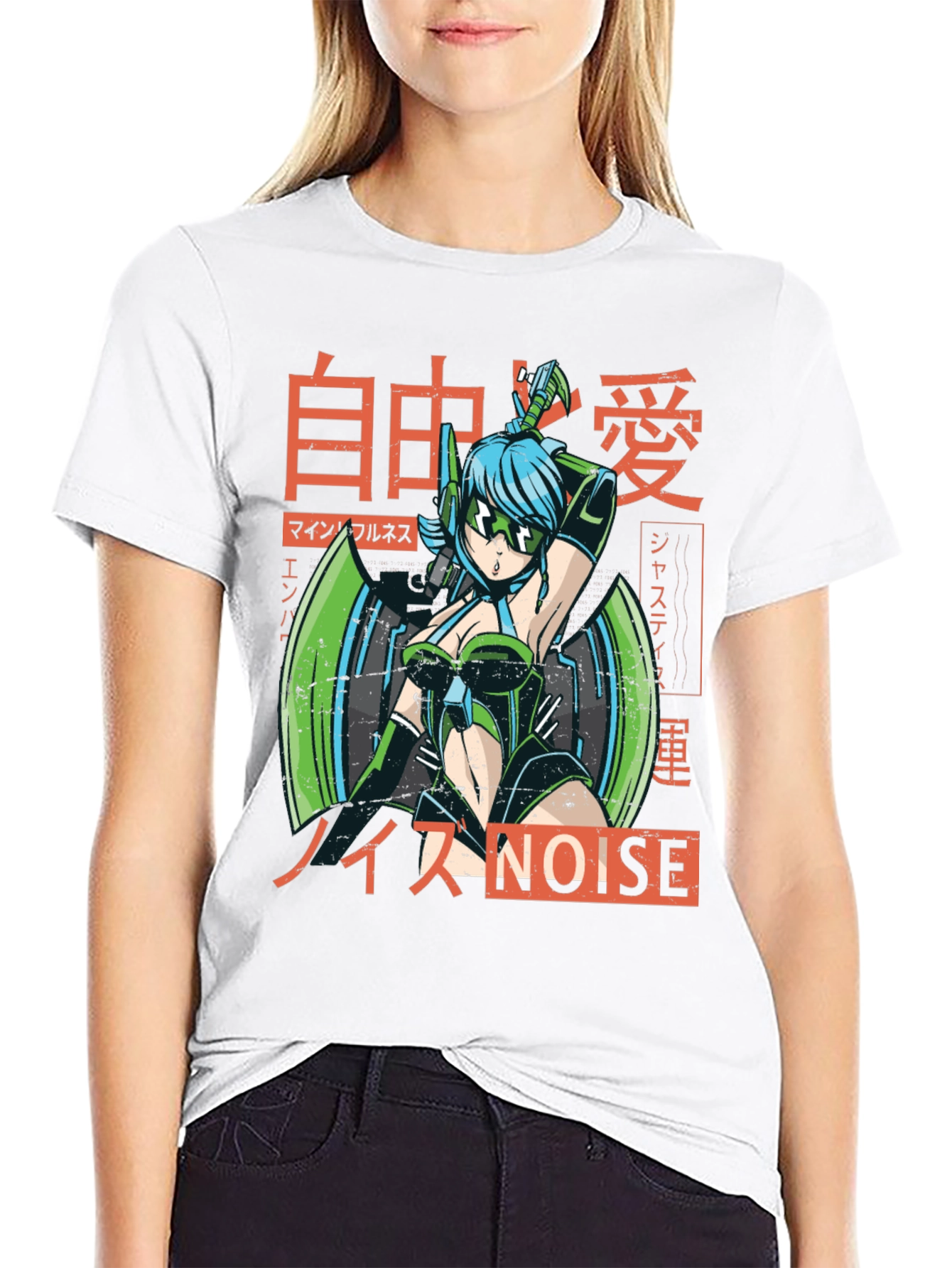 Anime Cyberpunk Style Graphic Tee