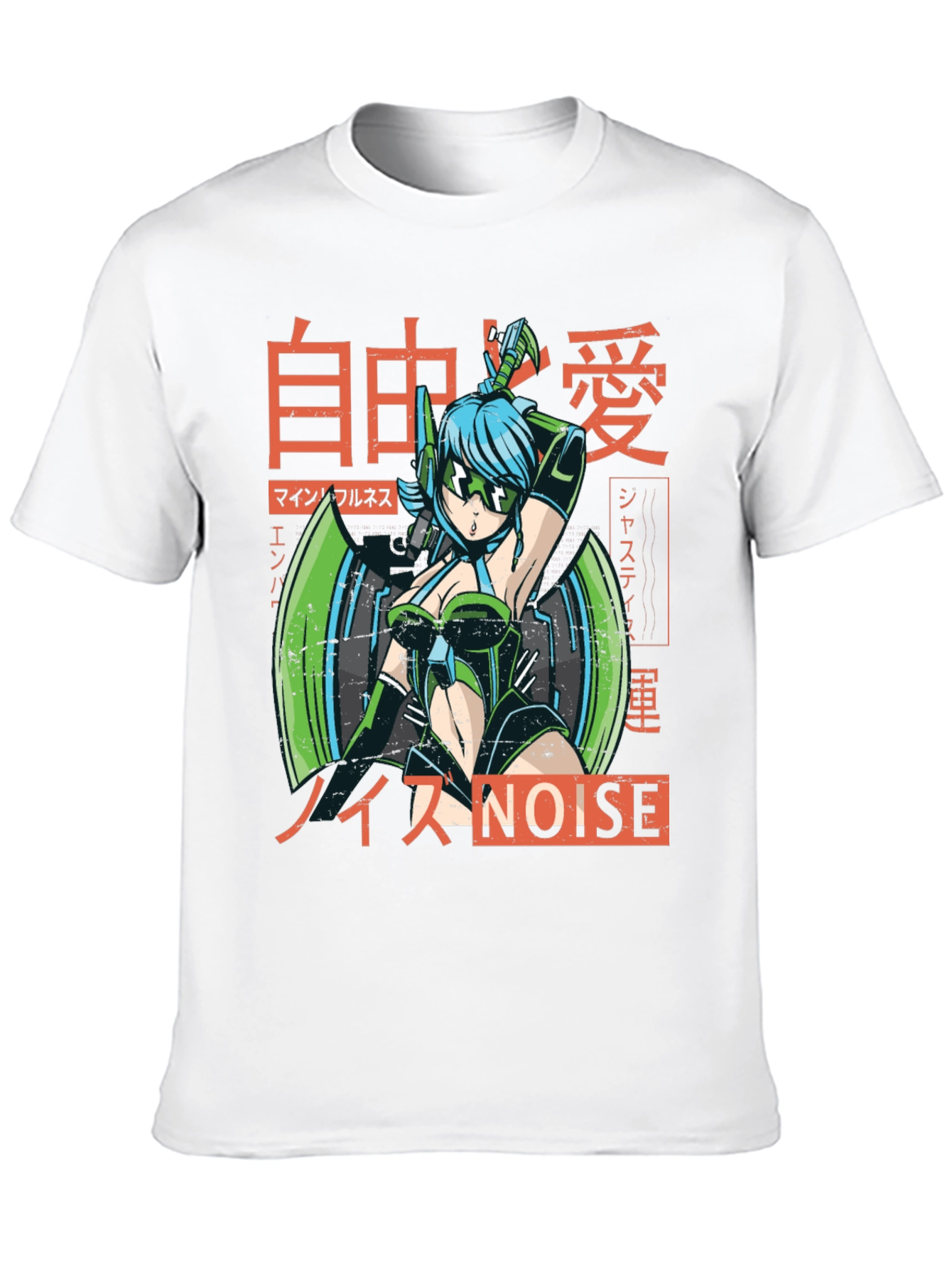 Anime Cyberpunk Style Graphic Tee