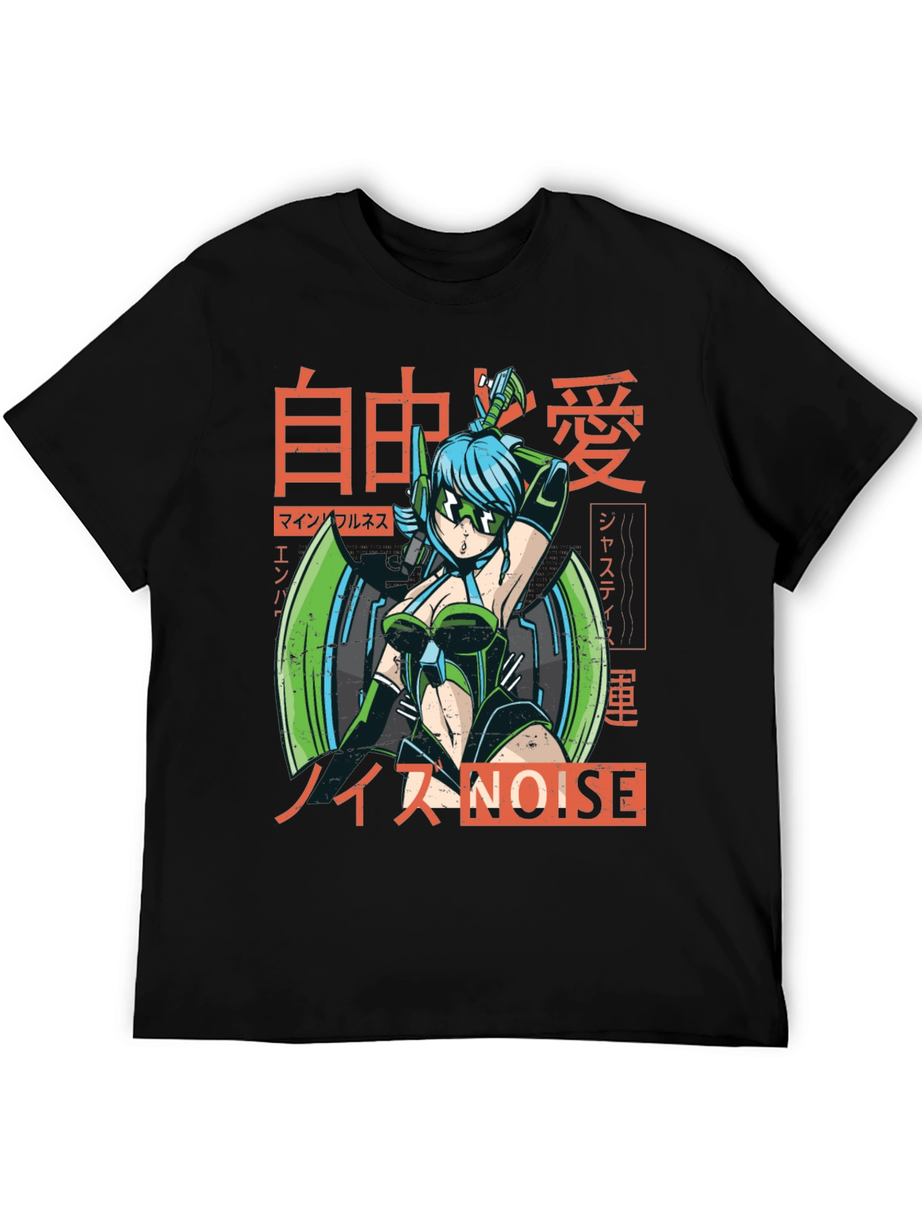 Anime Cyberpunk Style Graphic Tee