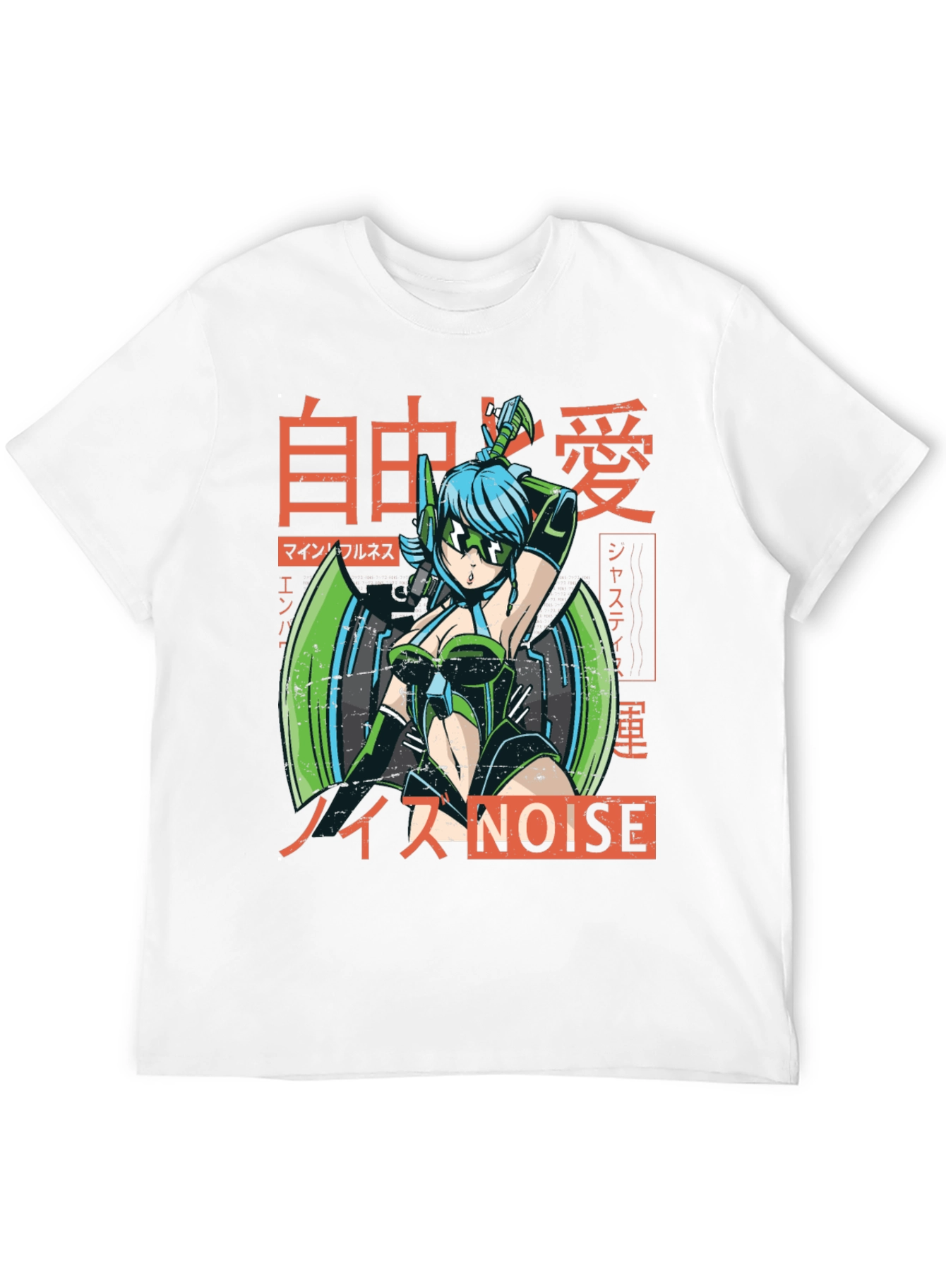 Anime Cyberpunk Style Graphic Tee