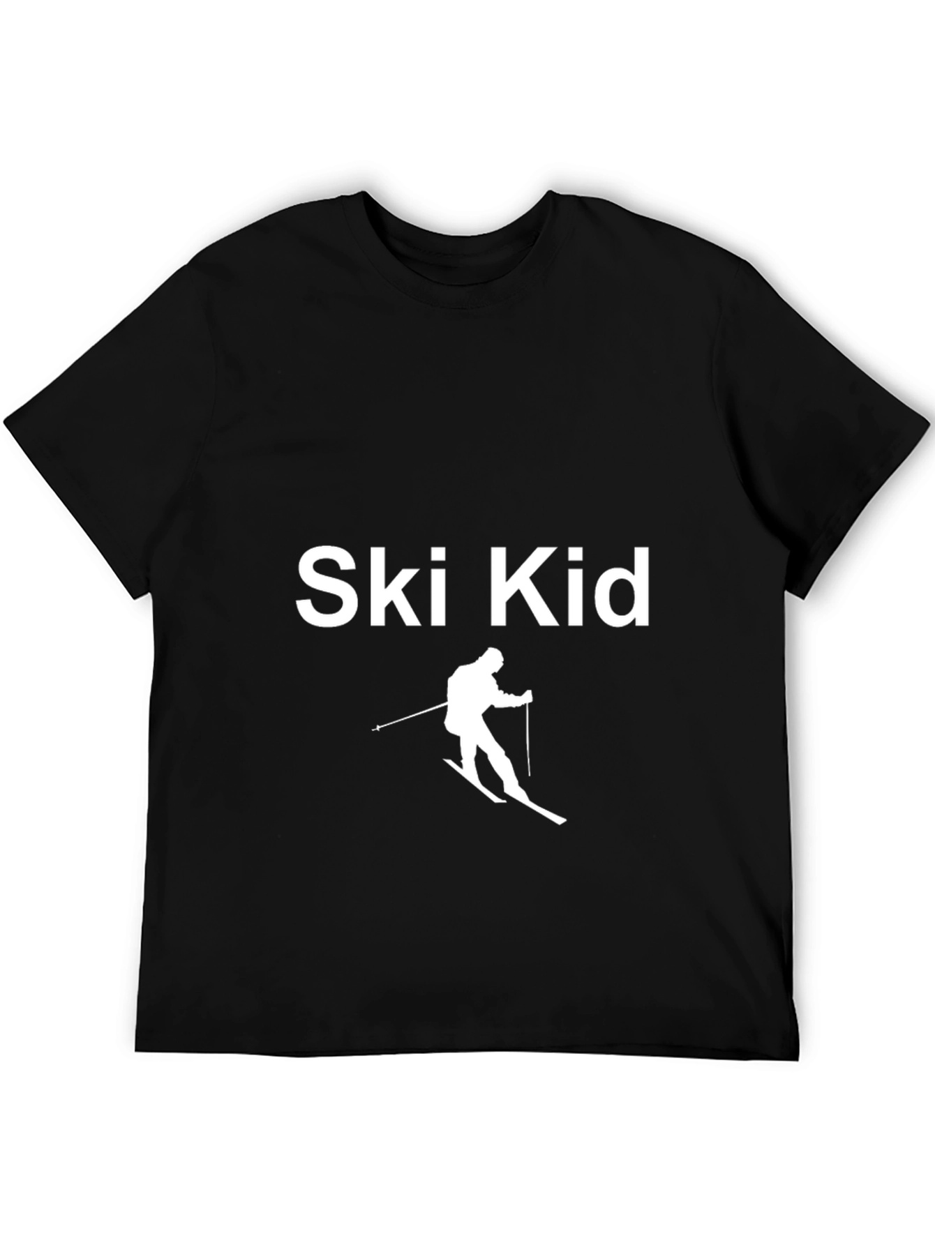 Ski Kid Black T-Shirt - Winter Sports Apparel