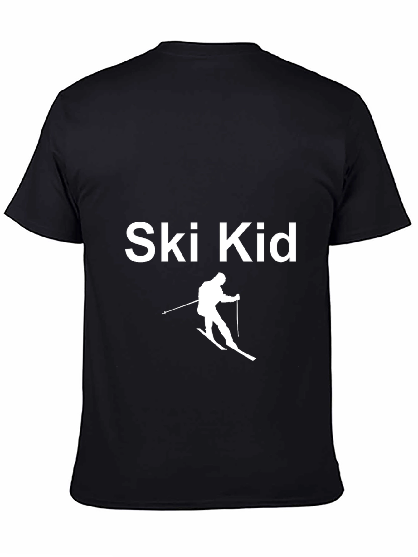 Ski Kid Black T-Shirt - Winter Sports Apparel