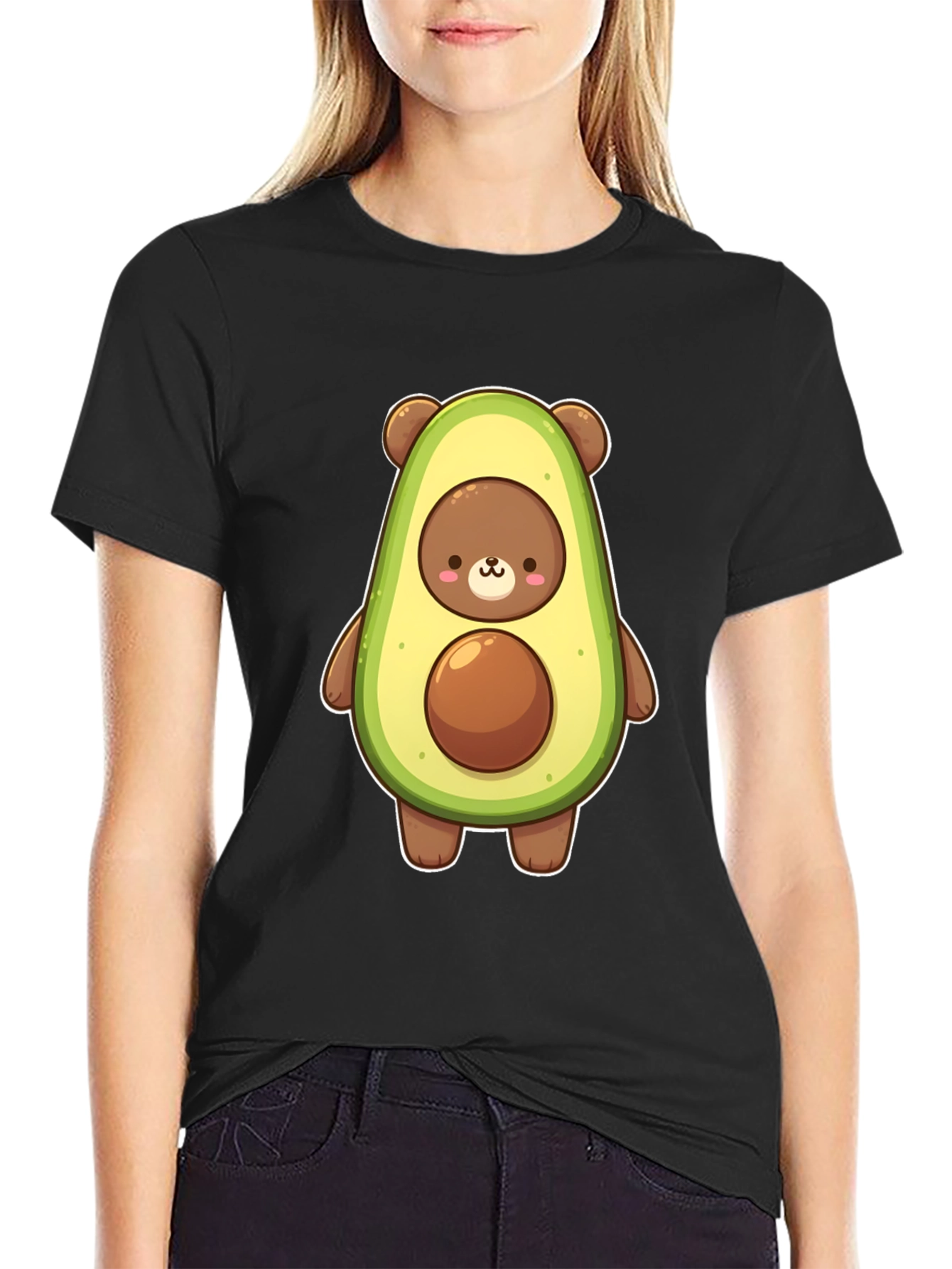 Avocado Bear Graphic Tee - Cute and Fun!