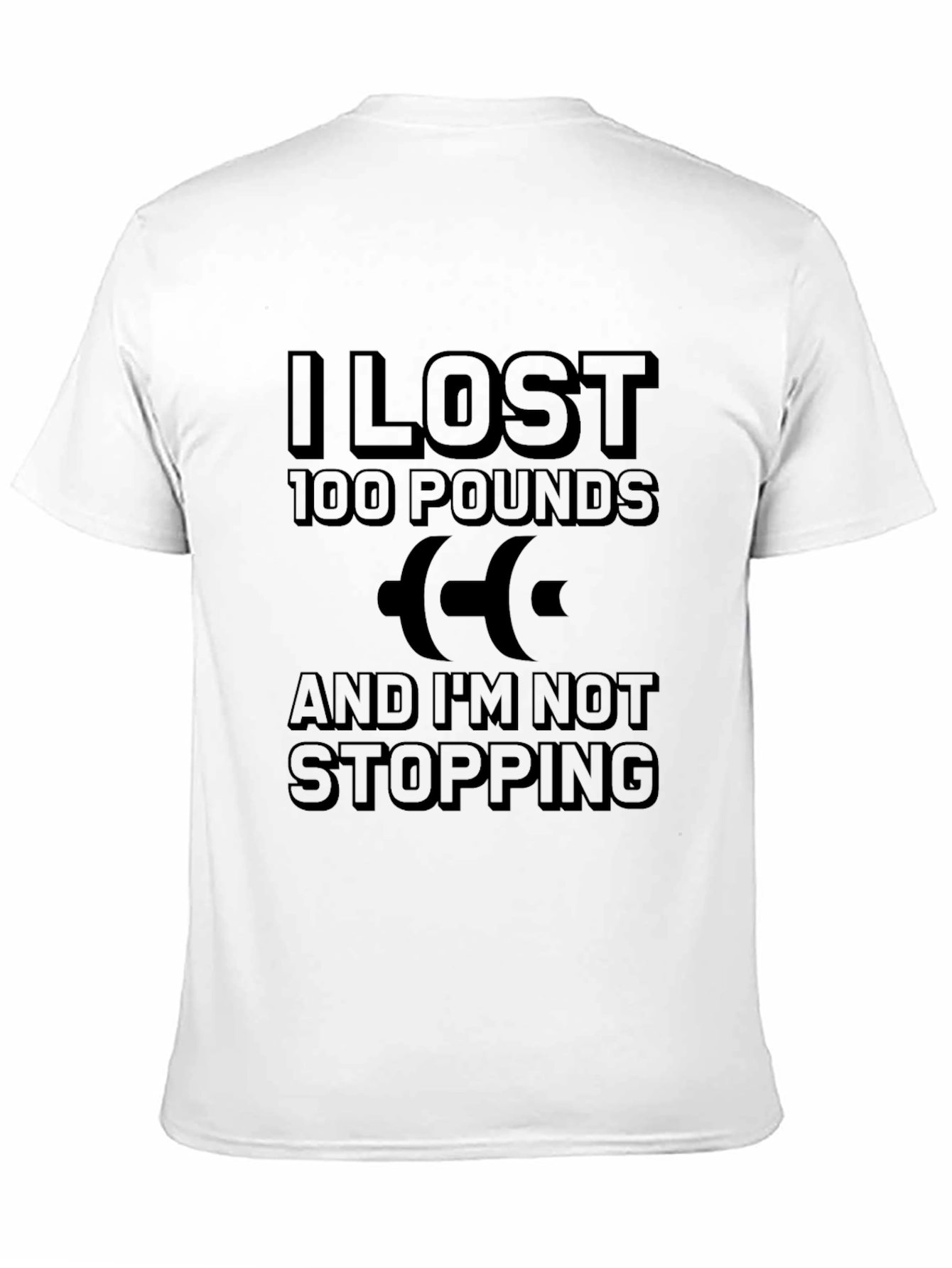 I Lost 100 Pounds Fitness T-Shirt