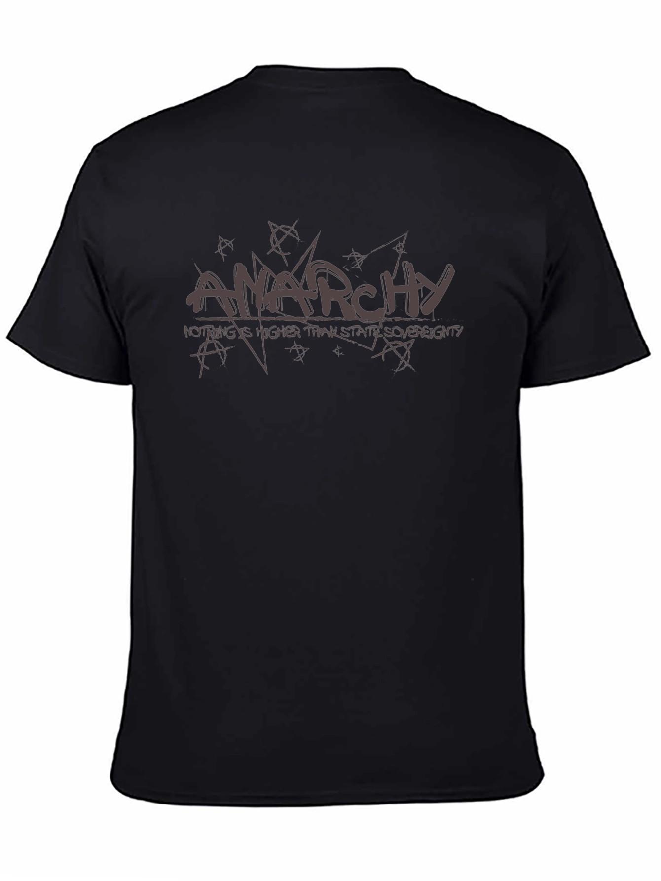 Anarchy Graphic Print T-Shirt - Black Cotton Tee