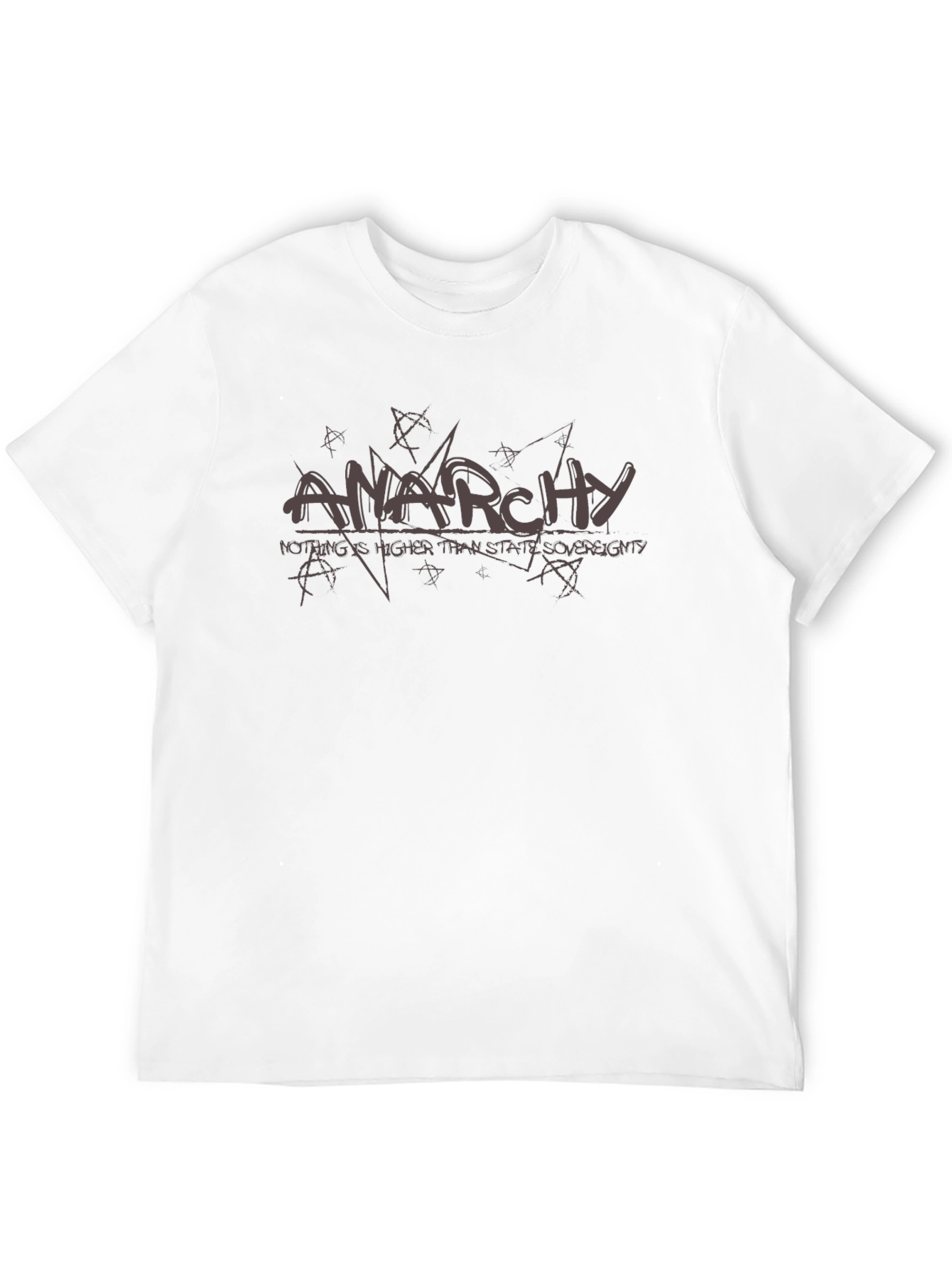Anarchy Graphic Print T-Shirt - Black Cotton Tee