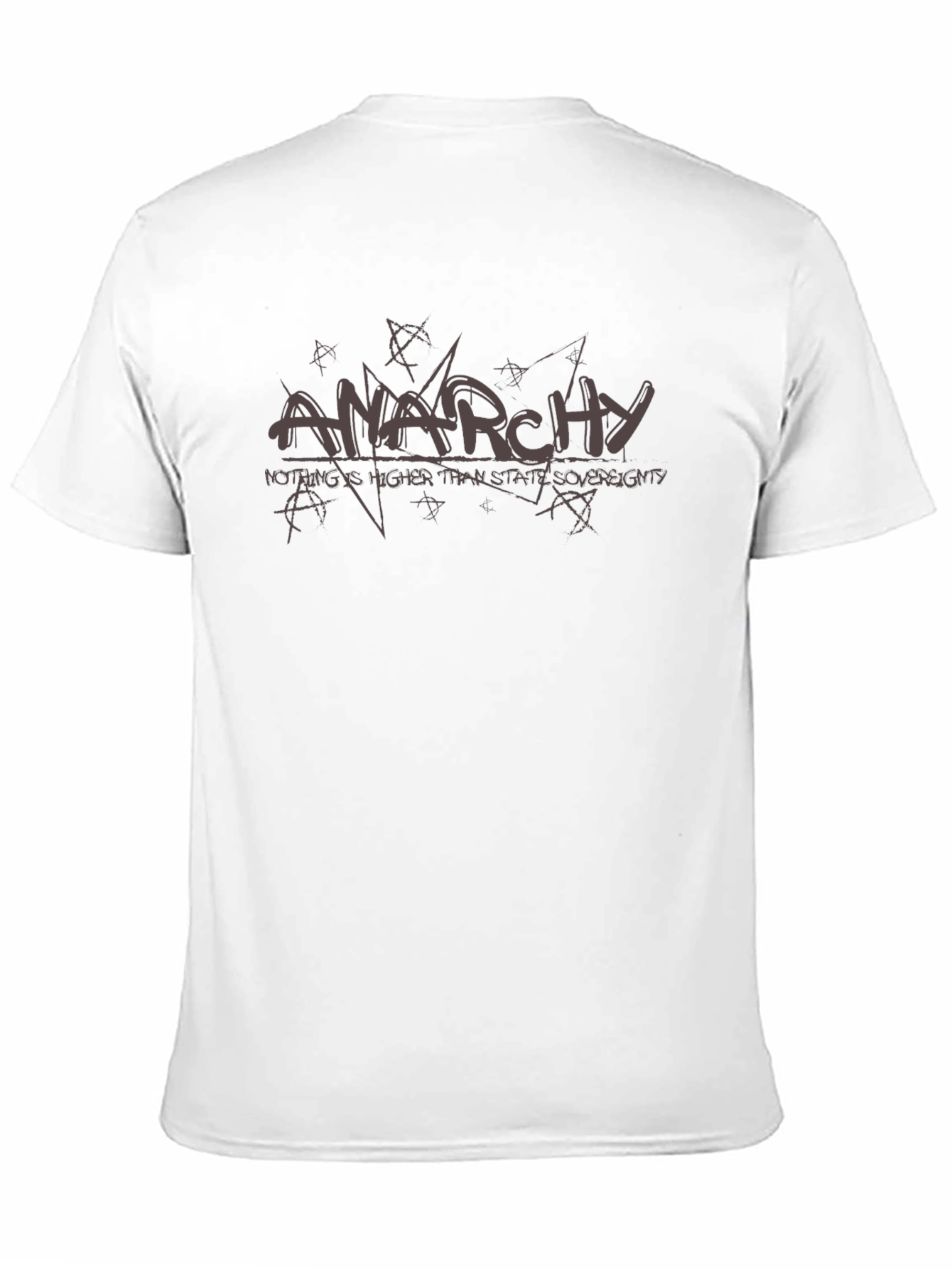 Anarchy Graphic Print T-Shirt - Black Cotton Tee