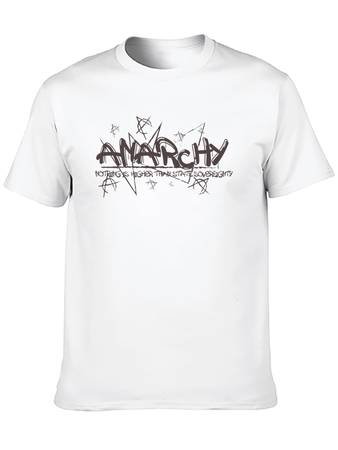 Anarchy Graphic Print T-Shirt - Black Cotton Tee