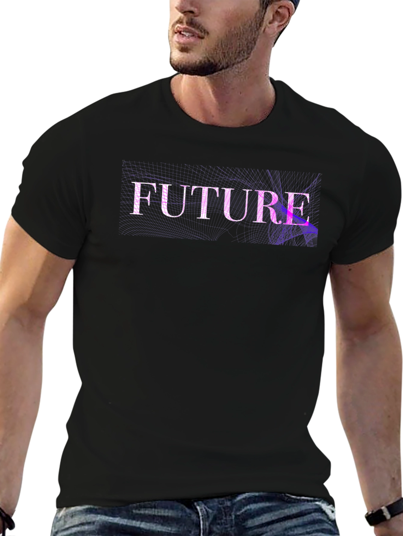Future Graphic T-Shirt - Black