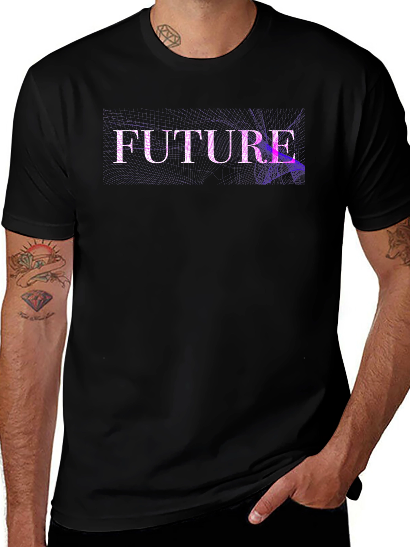 Future Graphic T-Shirt - Black