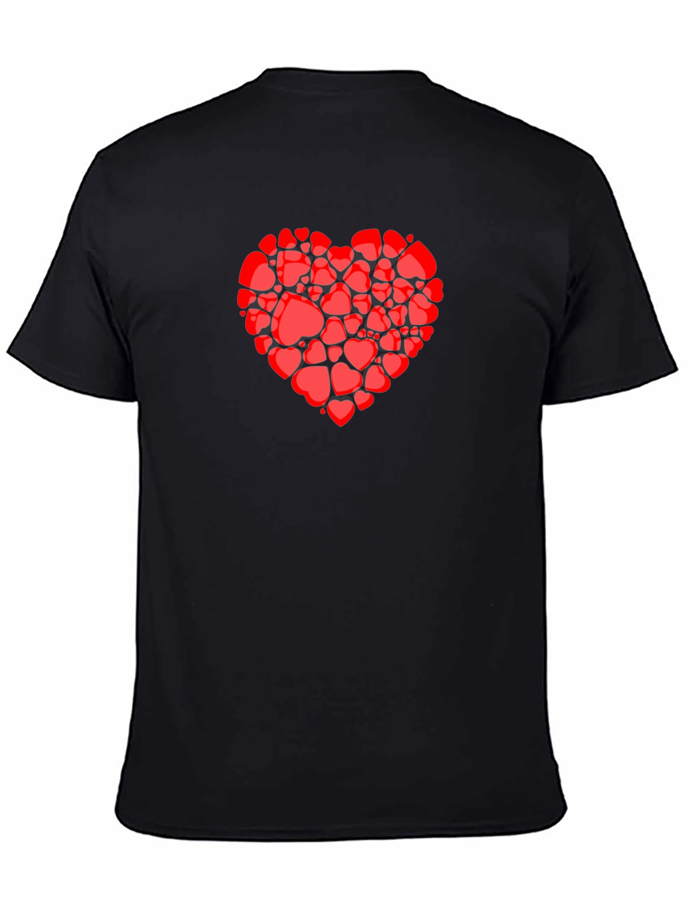 Heart Full of Hearts Graphic Tee - Black T-Shirt