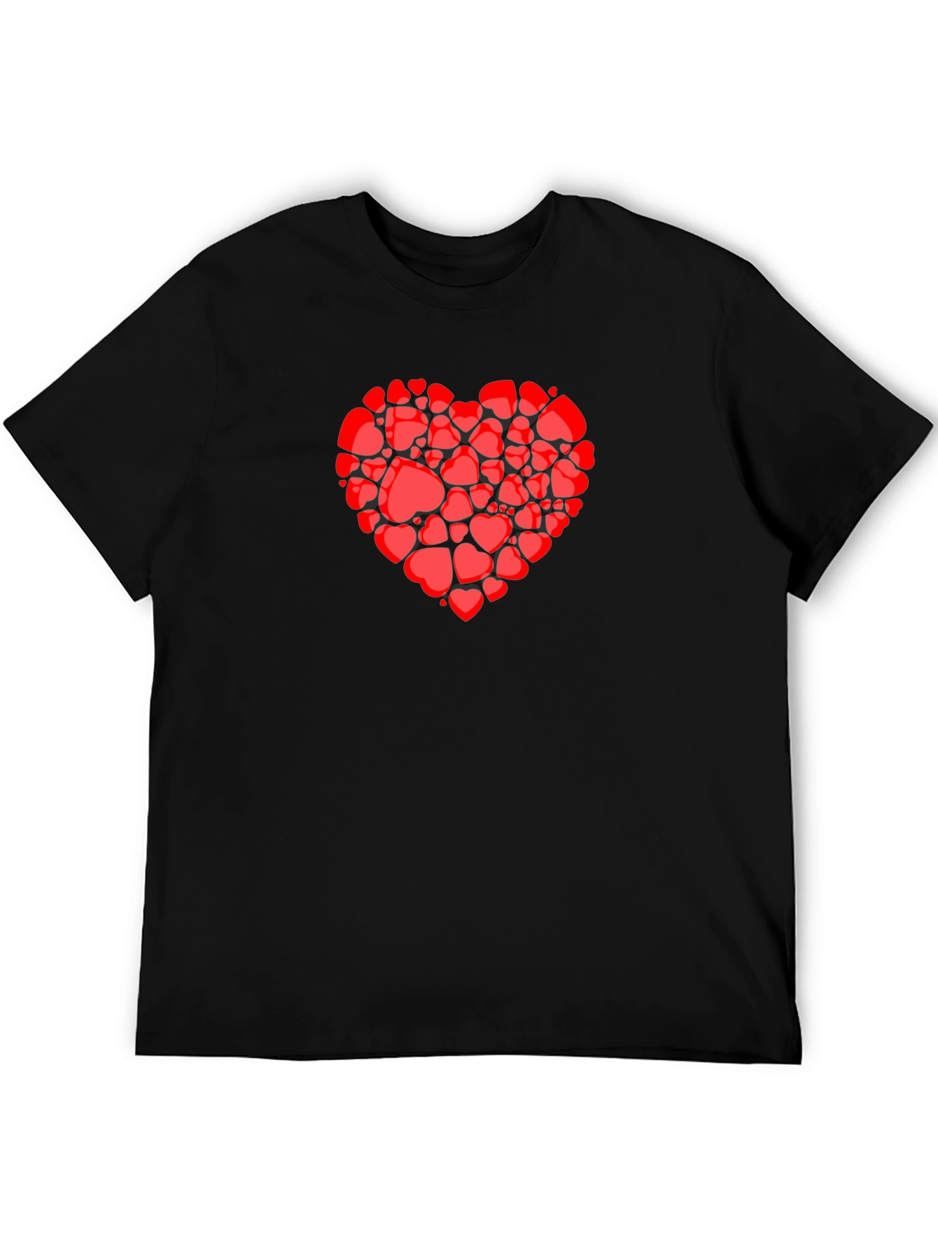 Heart Full of Hearts Graphic Tee - Black T-Shirt