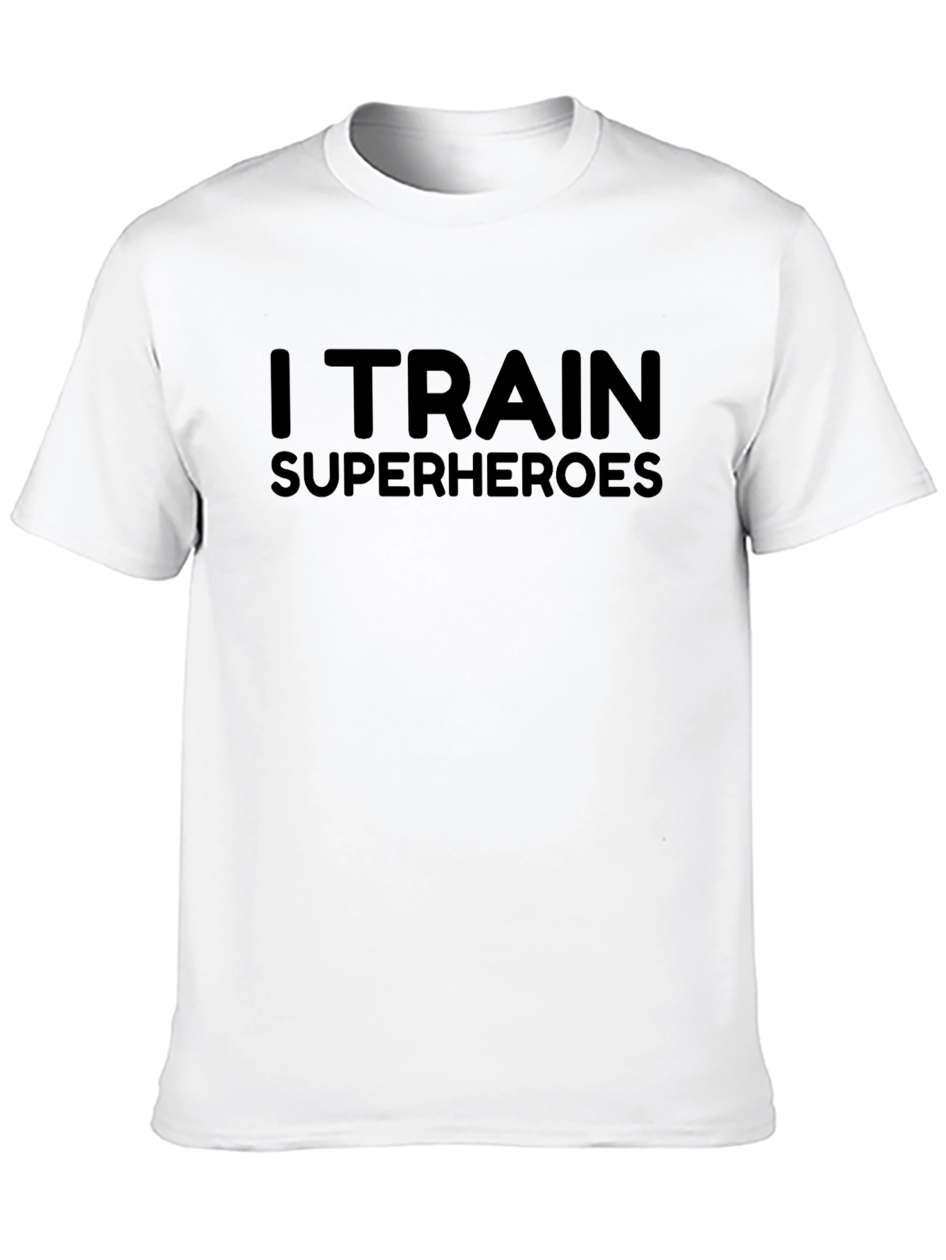 I Train Superheroes Graphic Tee - Black