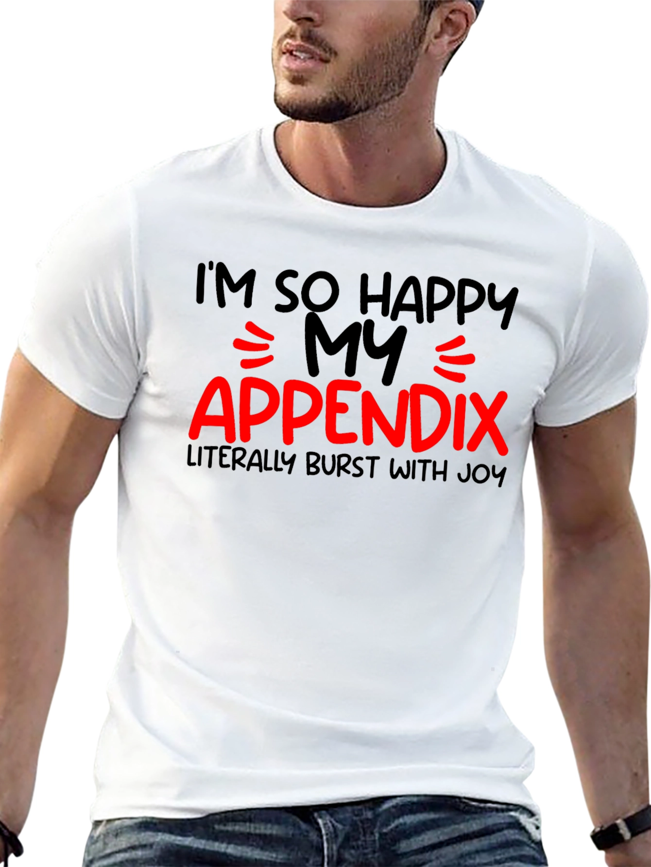 Funny Appendix Burst With Joy T-Shirt