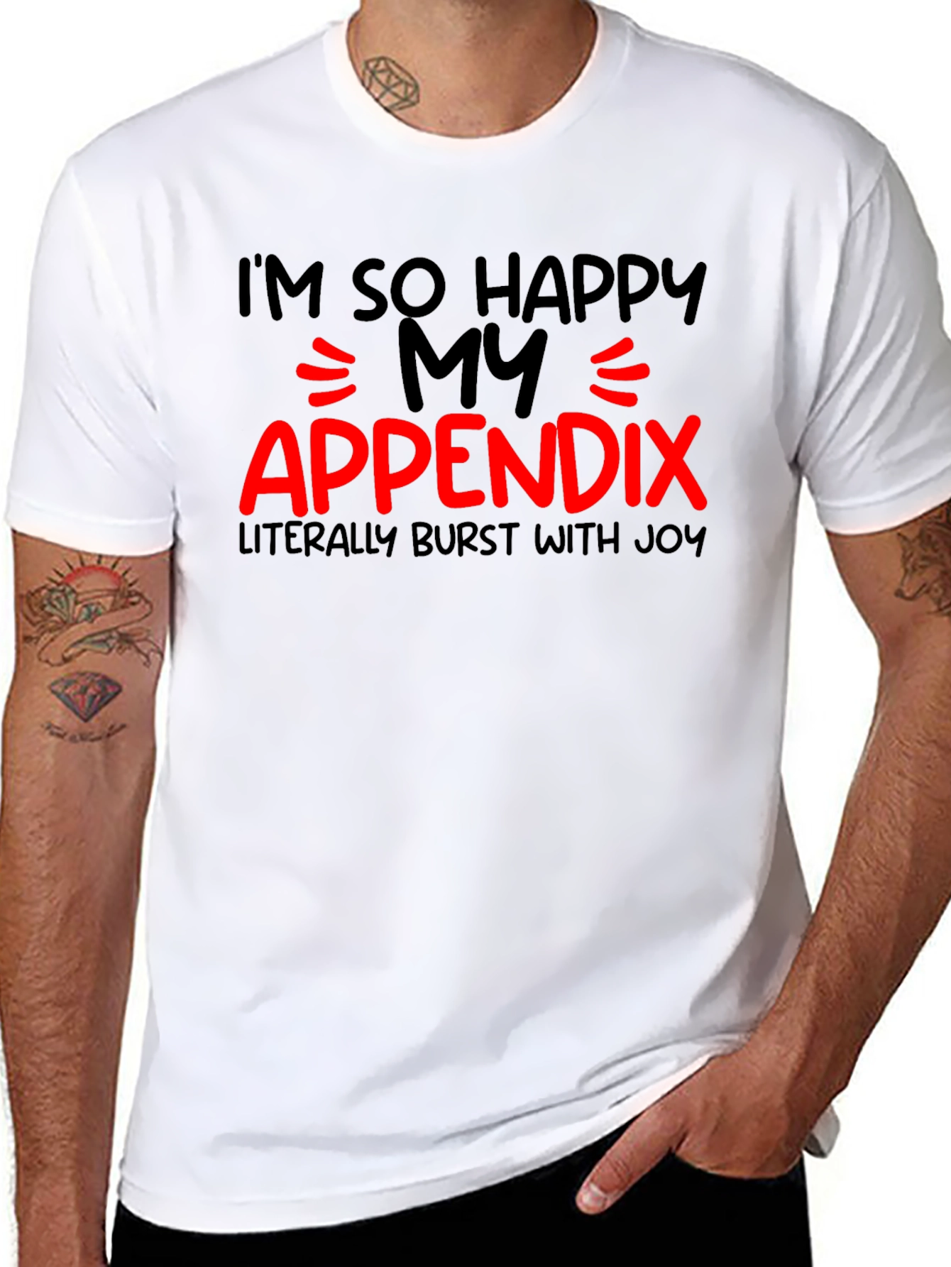 Funny Appendix Burst With Joy T-Shirt