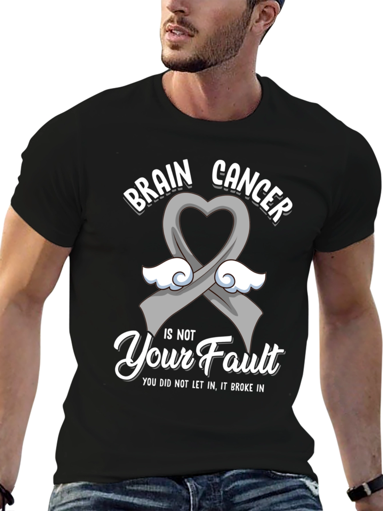 Brain Cancer Awareness T-Shirt - Its Not Your Fault