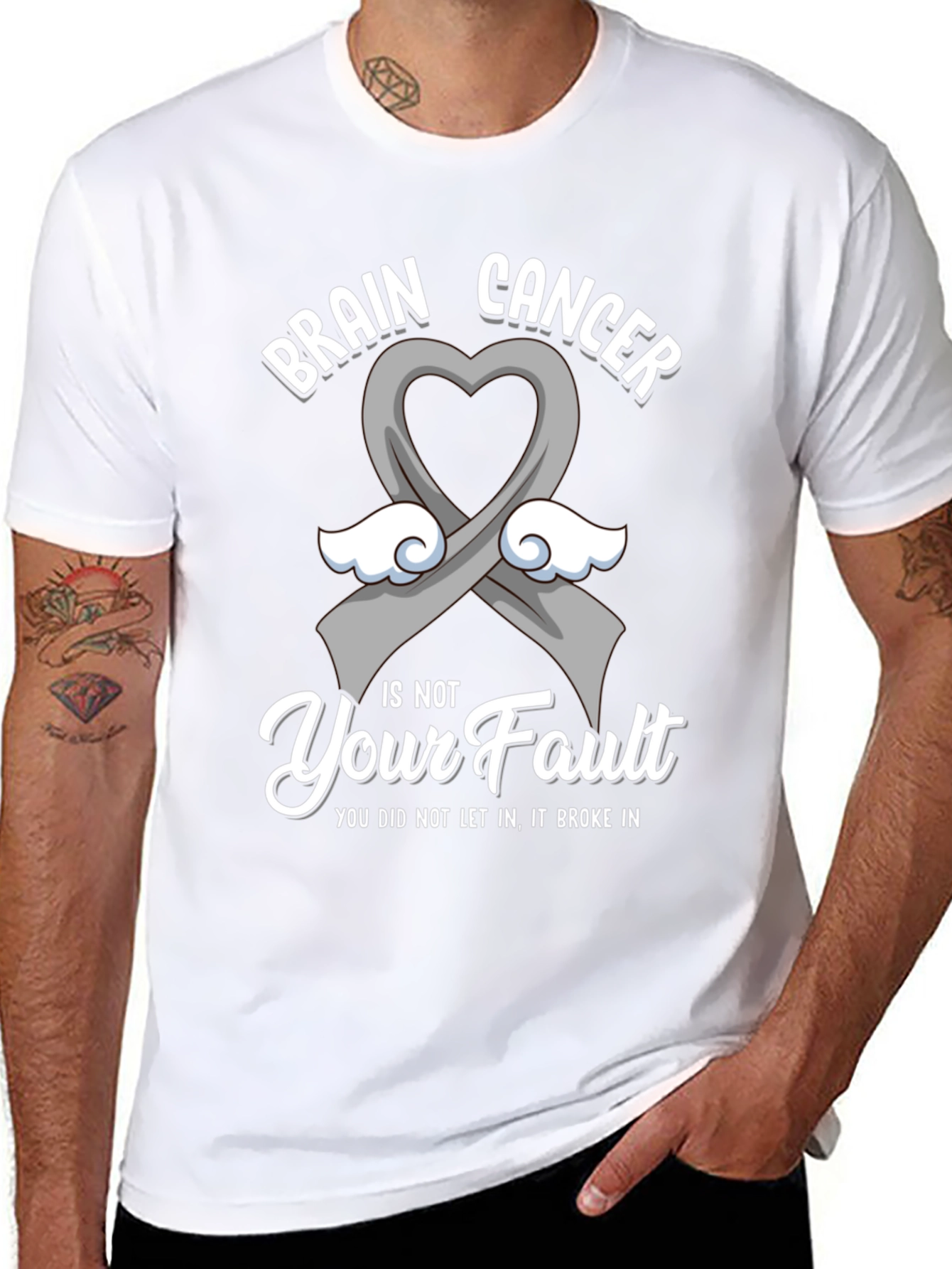Brain Cancer Awareness T-Shirt - Its Not Your Fault