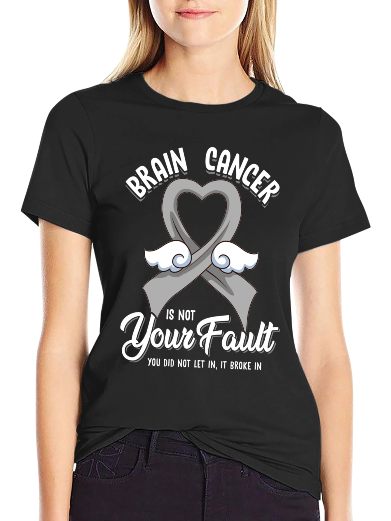 Brain Cancer Awareness T-Shirt - Its Not Your Fault