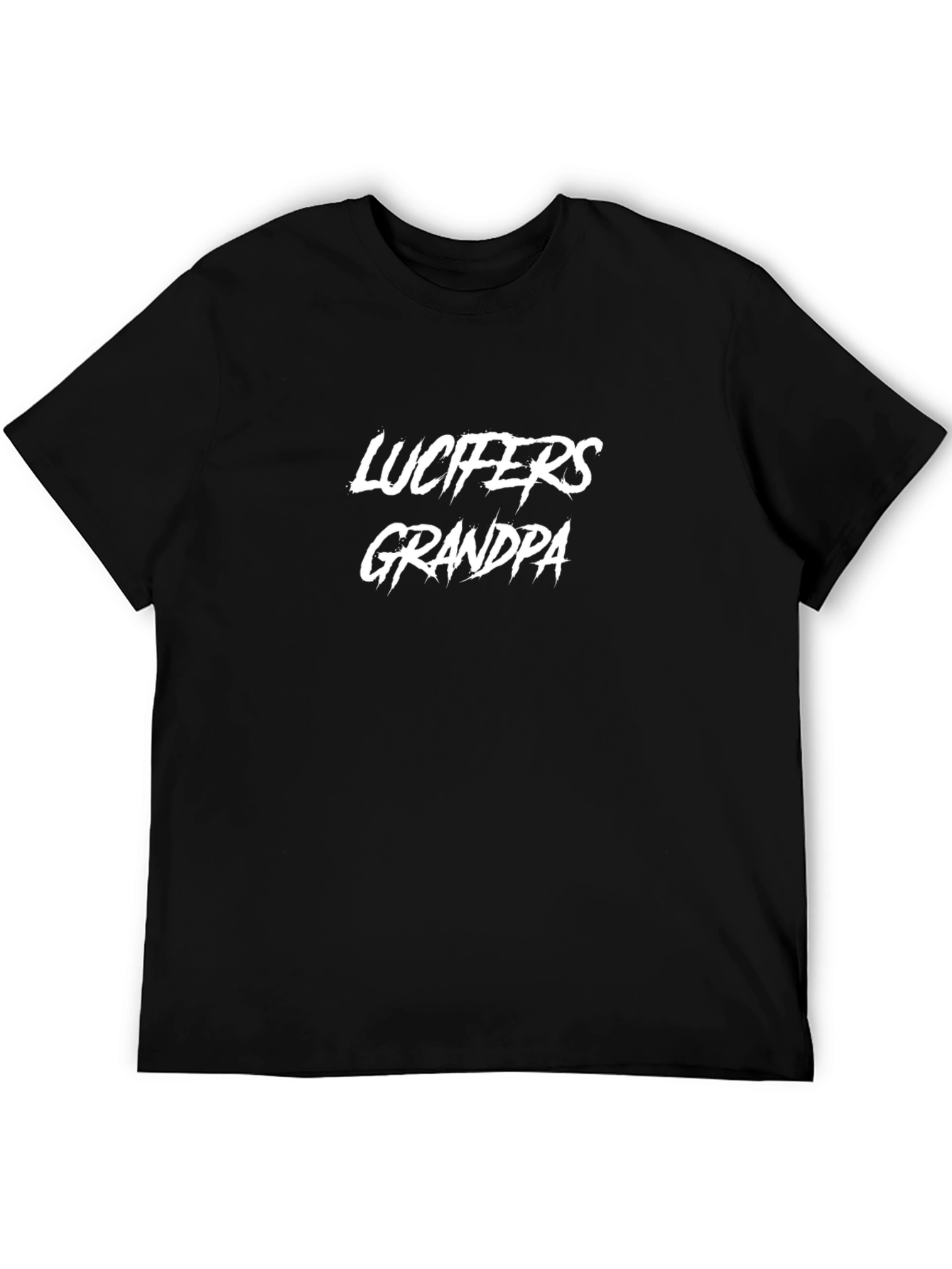 Lucifers Grandpa Black T-Shirt