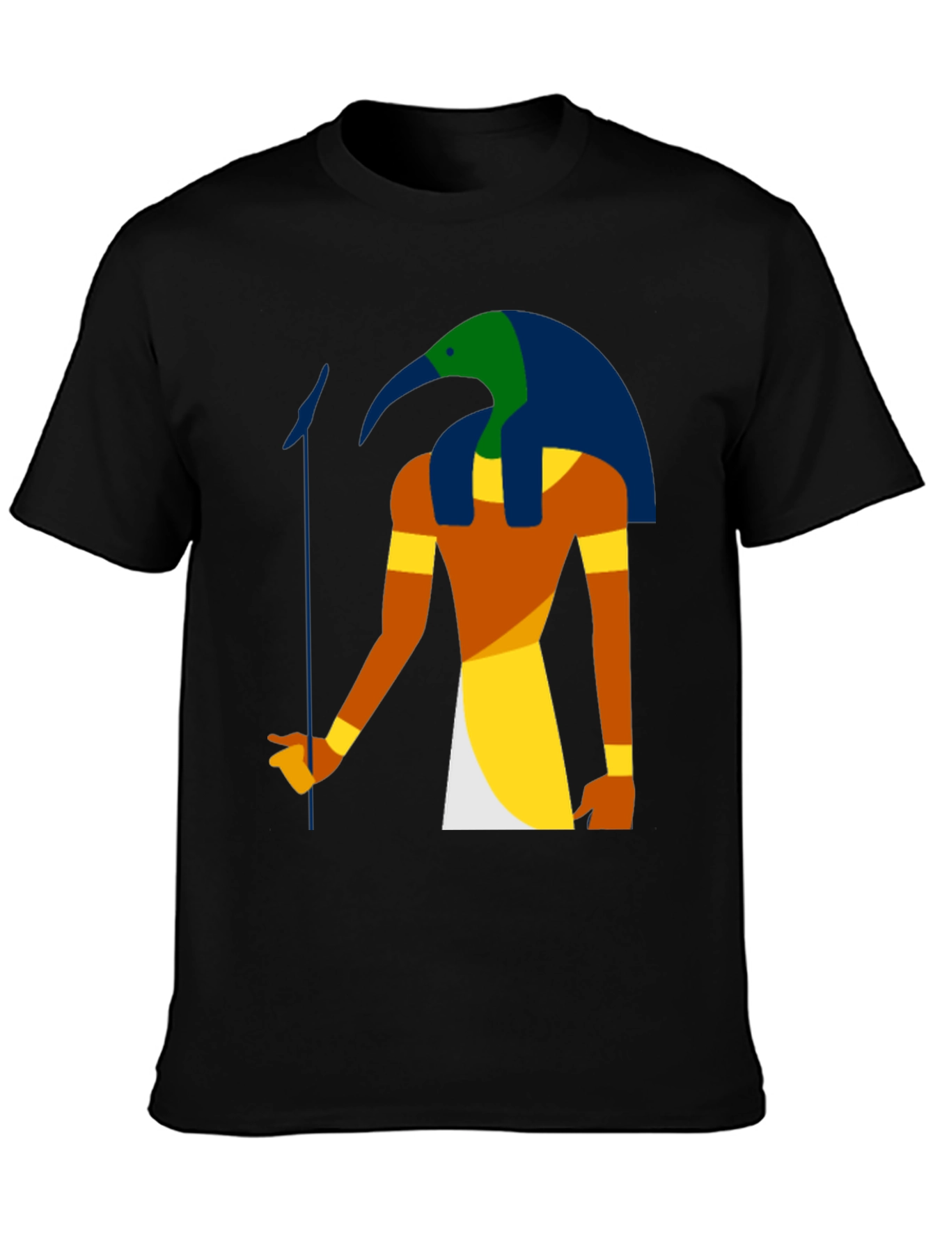 Egyptian God Thoth Graphic Black T-Shirt