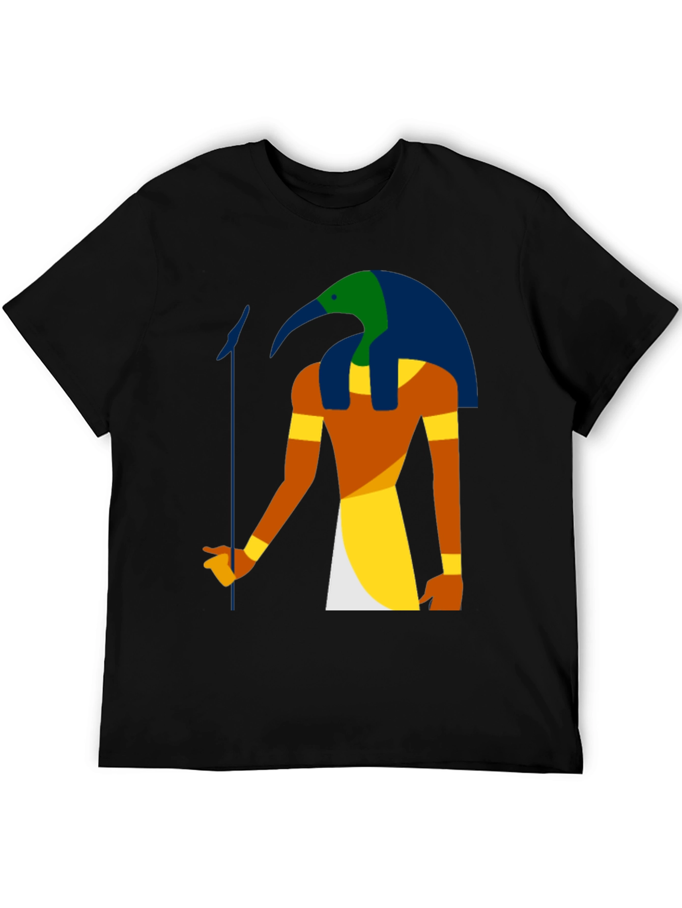 Egyptian God Thoth Graphic Black T-Shirt