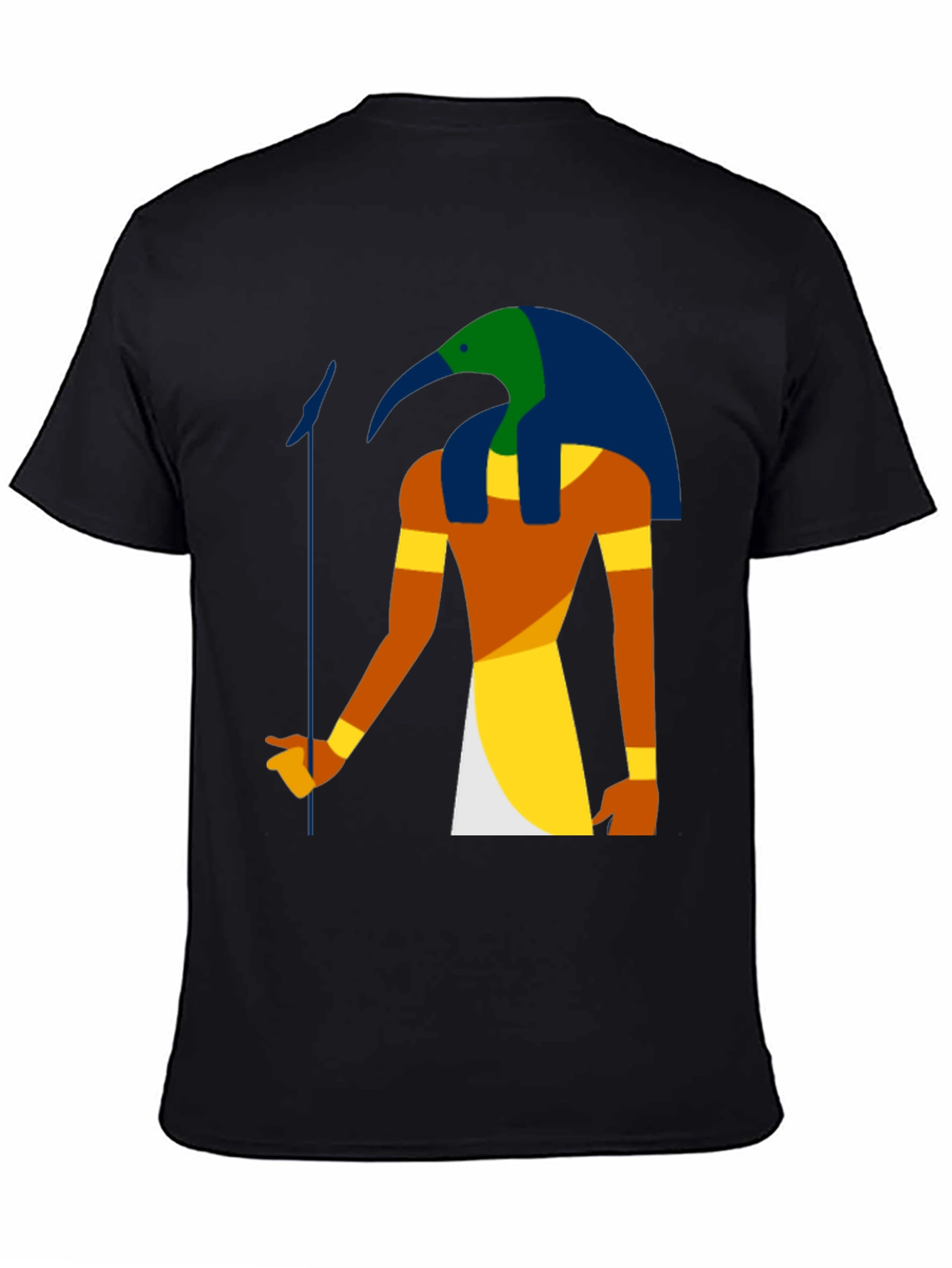 Egyptian God Thoth Graphic Black T-Shirt