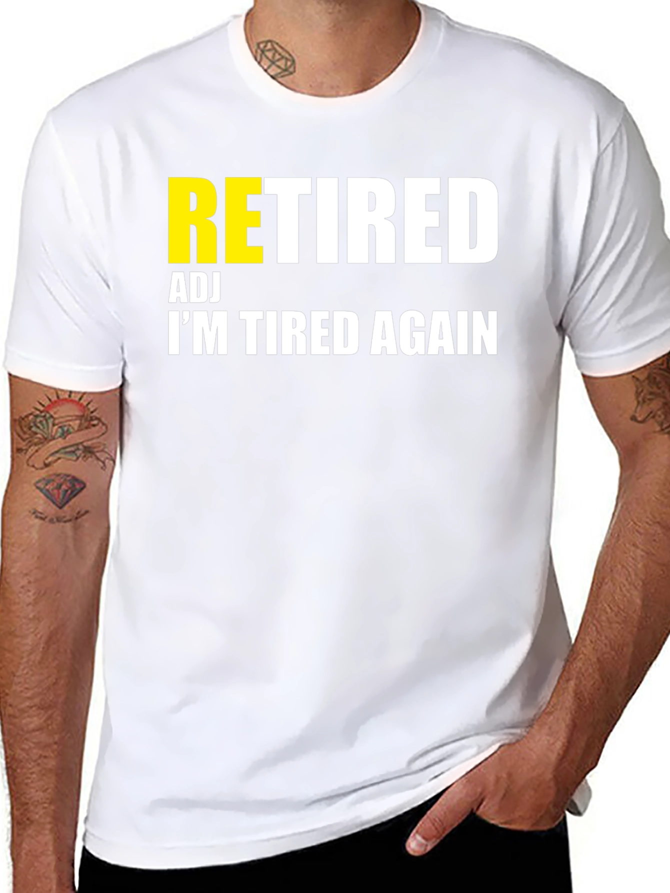 Retired Adj Im Tired Again T-Shirt