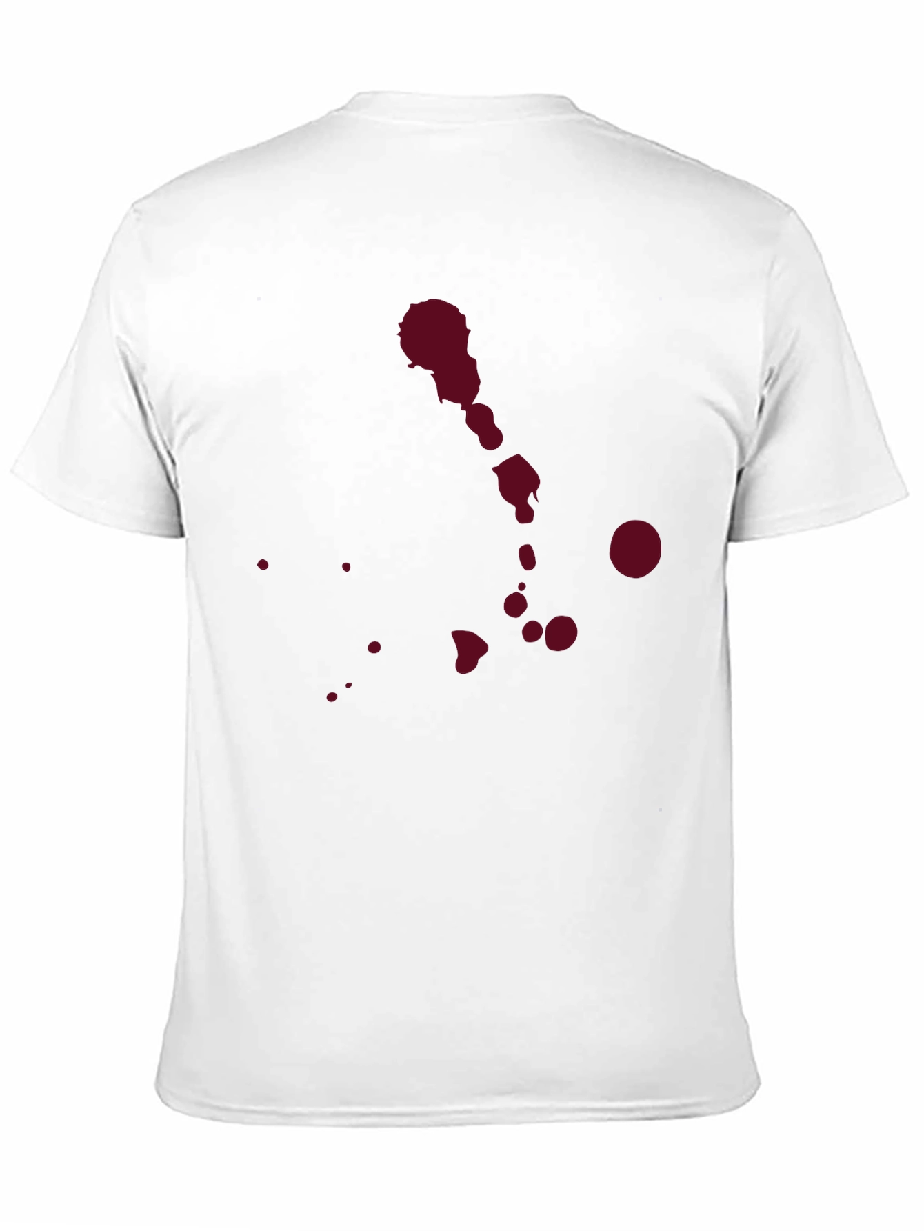 Red Splatter Print T-Shirt