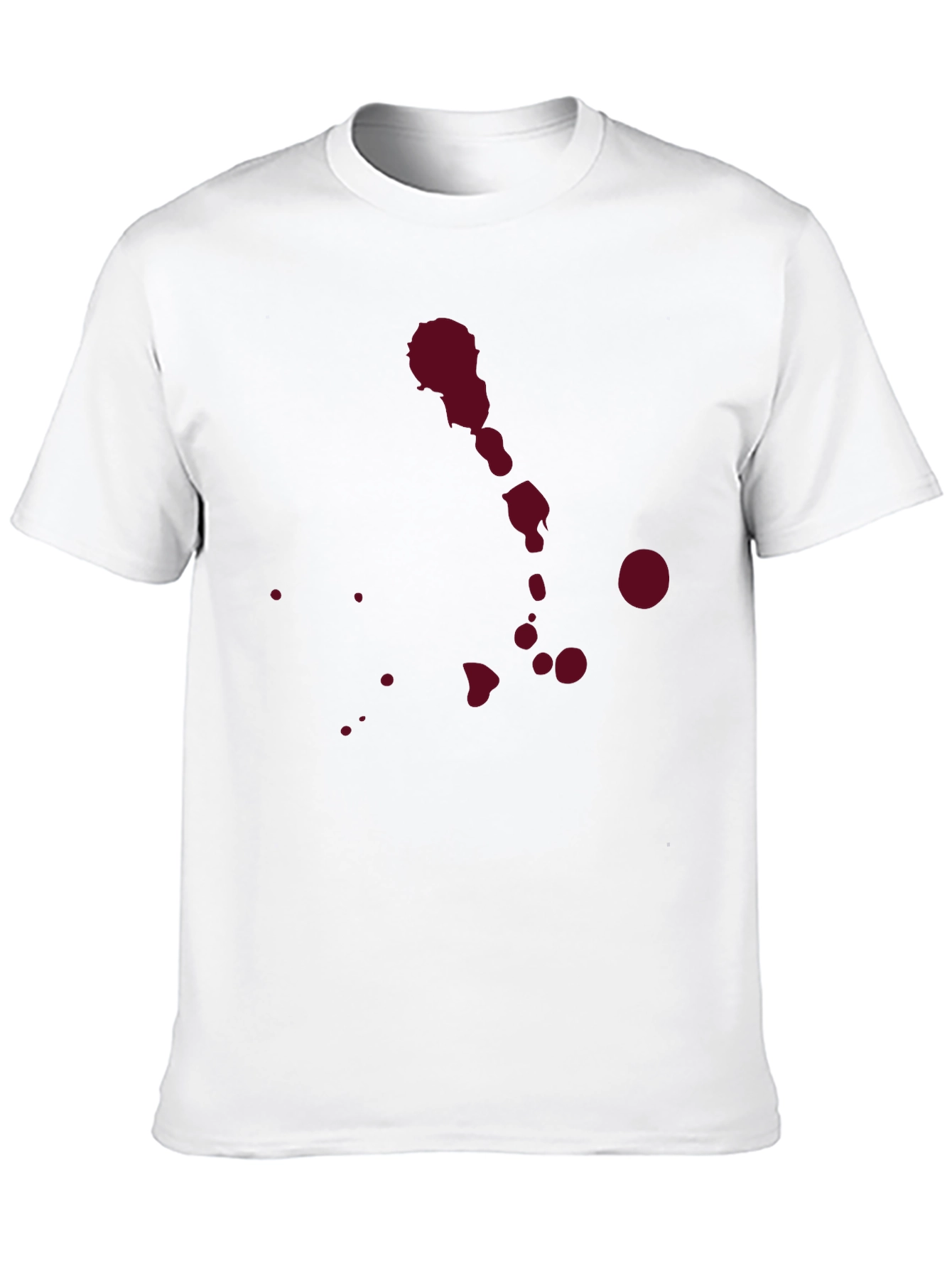 Red Splatter Print T-Shirt