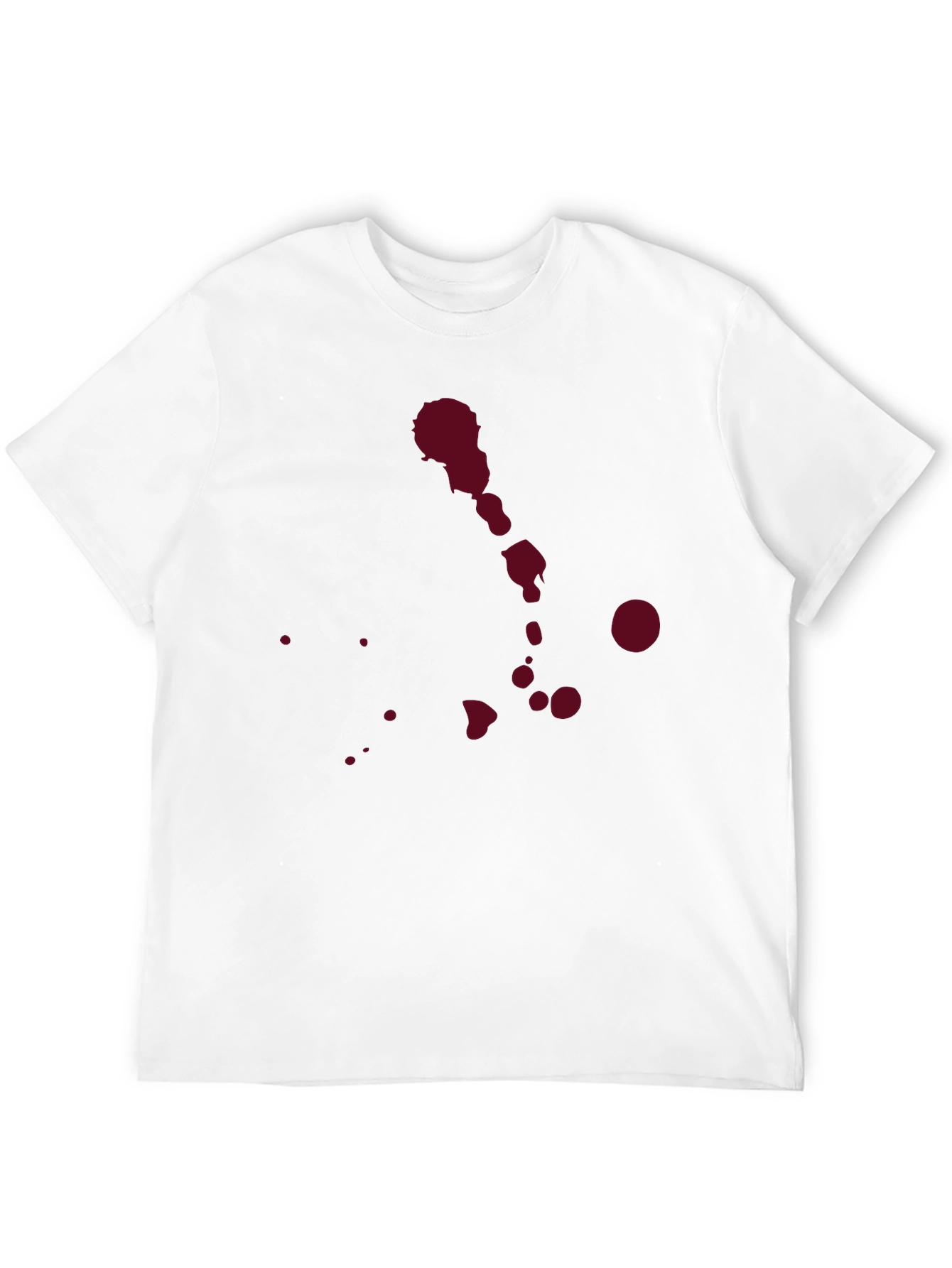 Red Splatter Print T-Shirt