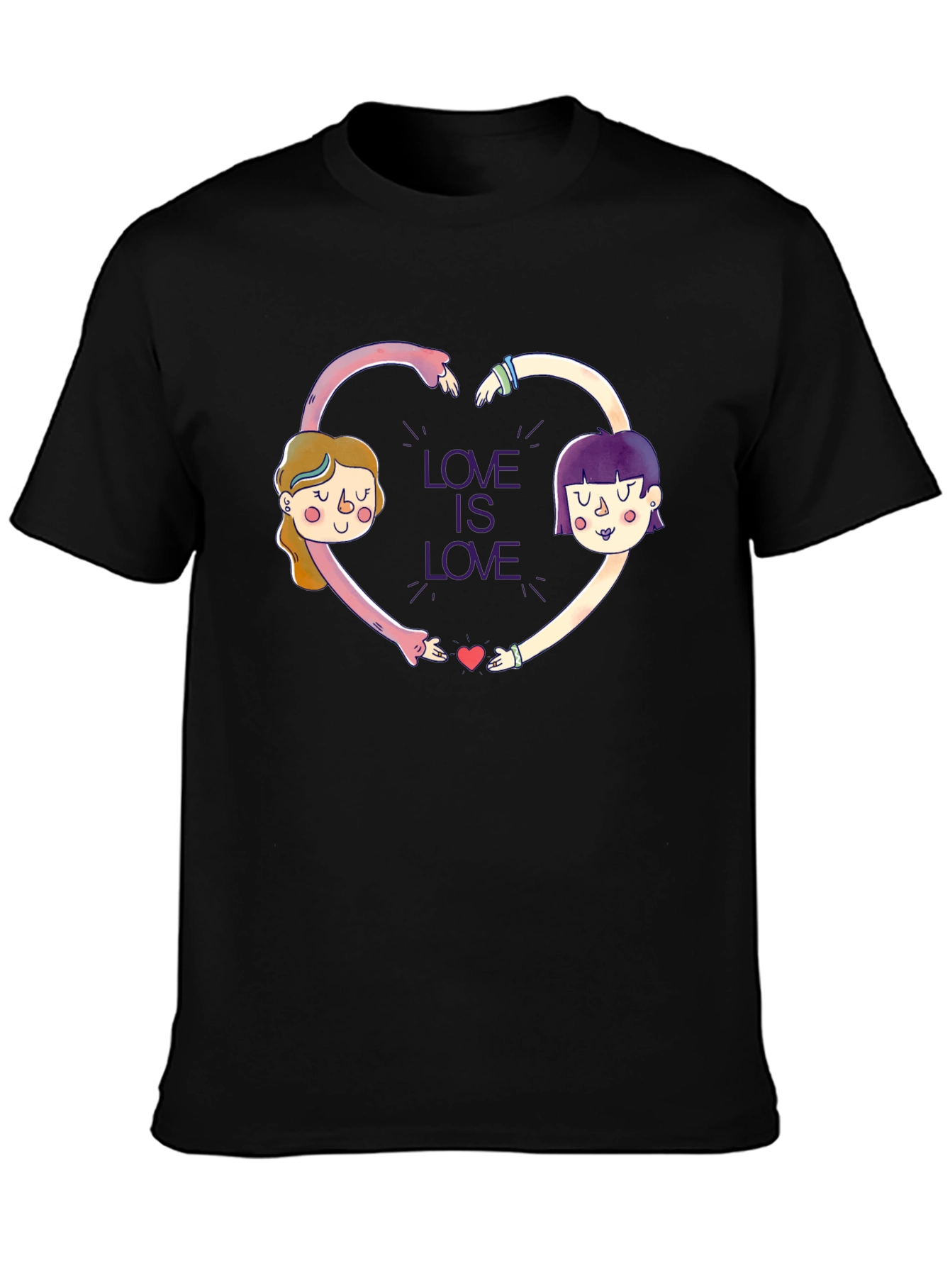 Love is Love Graphic Tee - Unisex Black T-Shirt