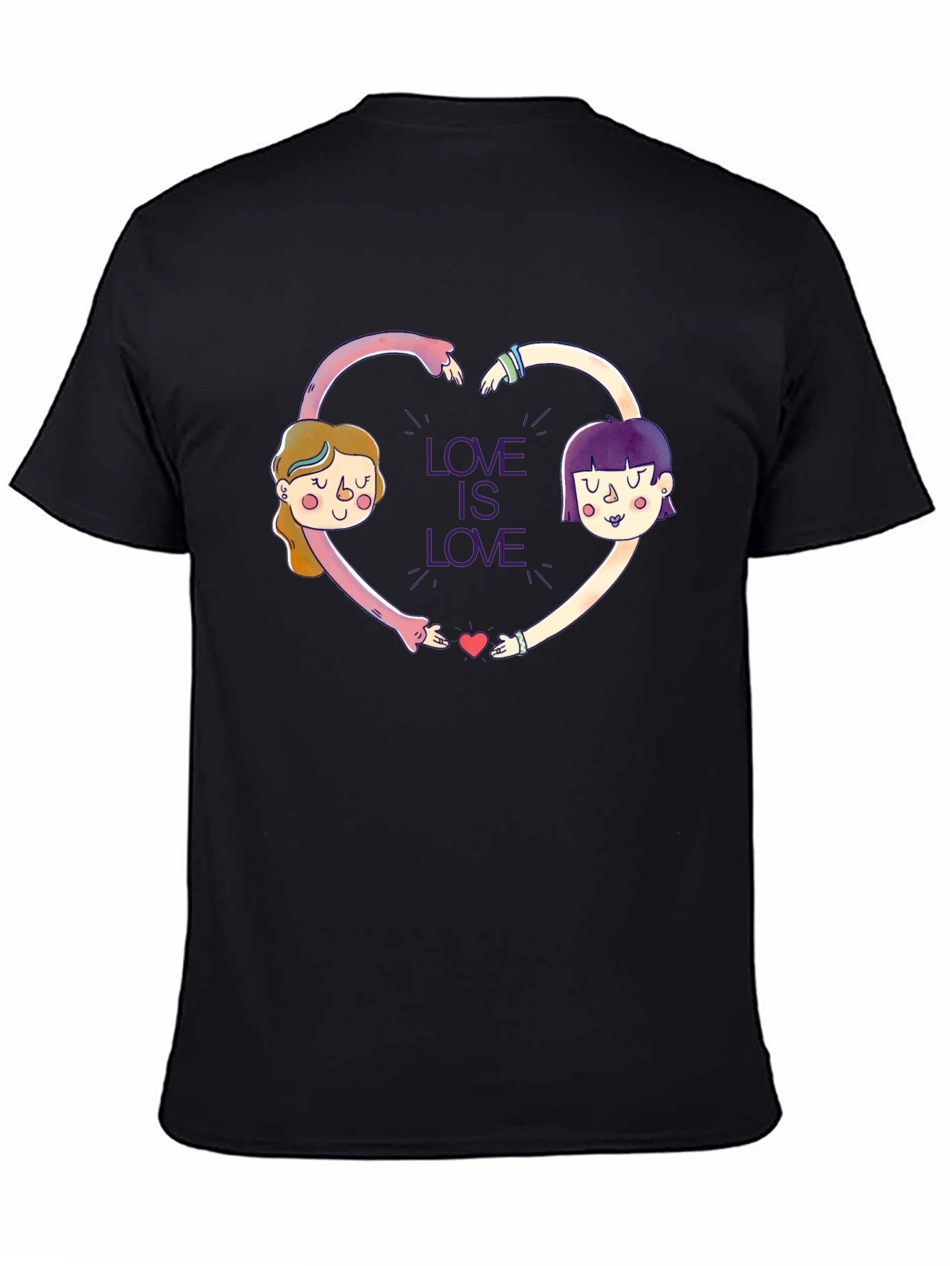 Love is Love Graphic Tee - Unisex Black T-Shirt